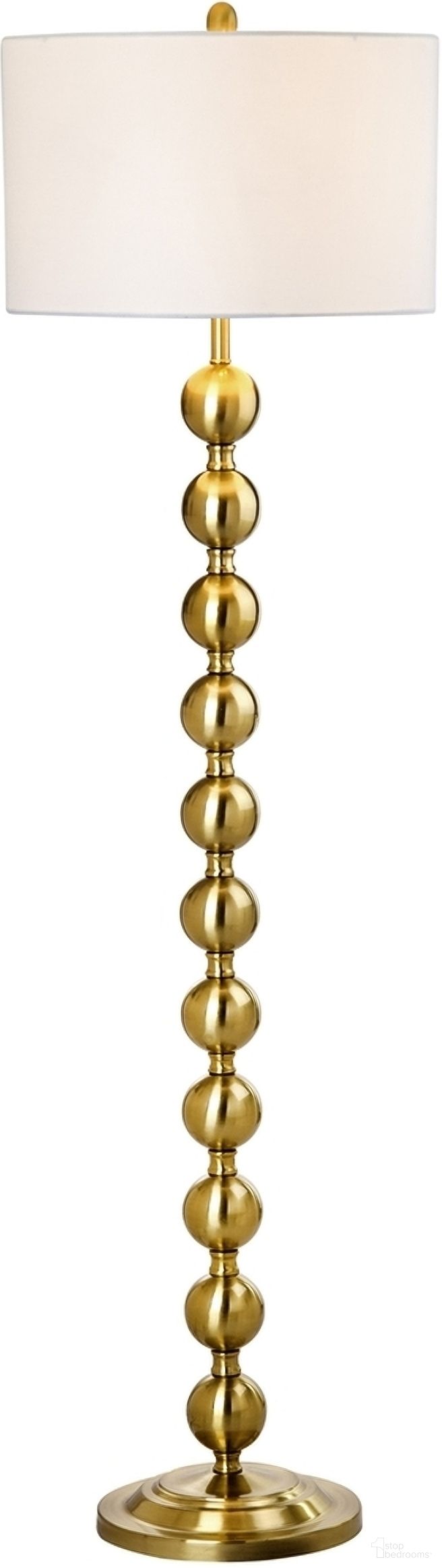 Reflections Brass 58.5 Inch Stacked Ball Floor Lamp
