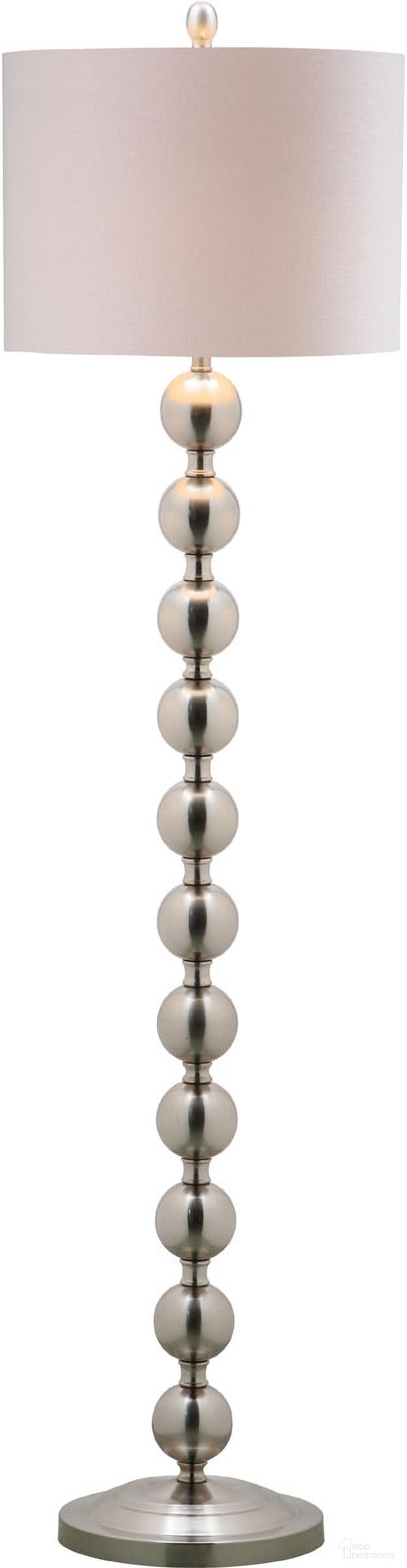Reflections Nickel 58.5 Inch Stacked Ball Floor Lamp