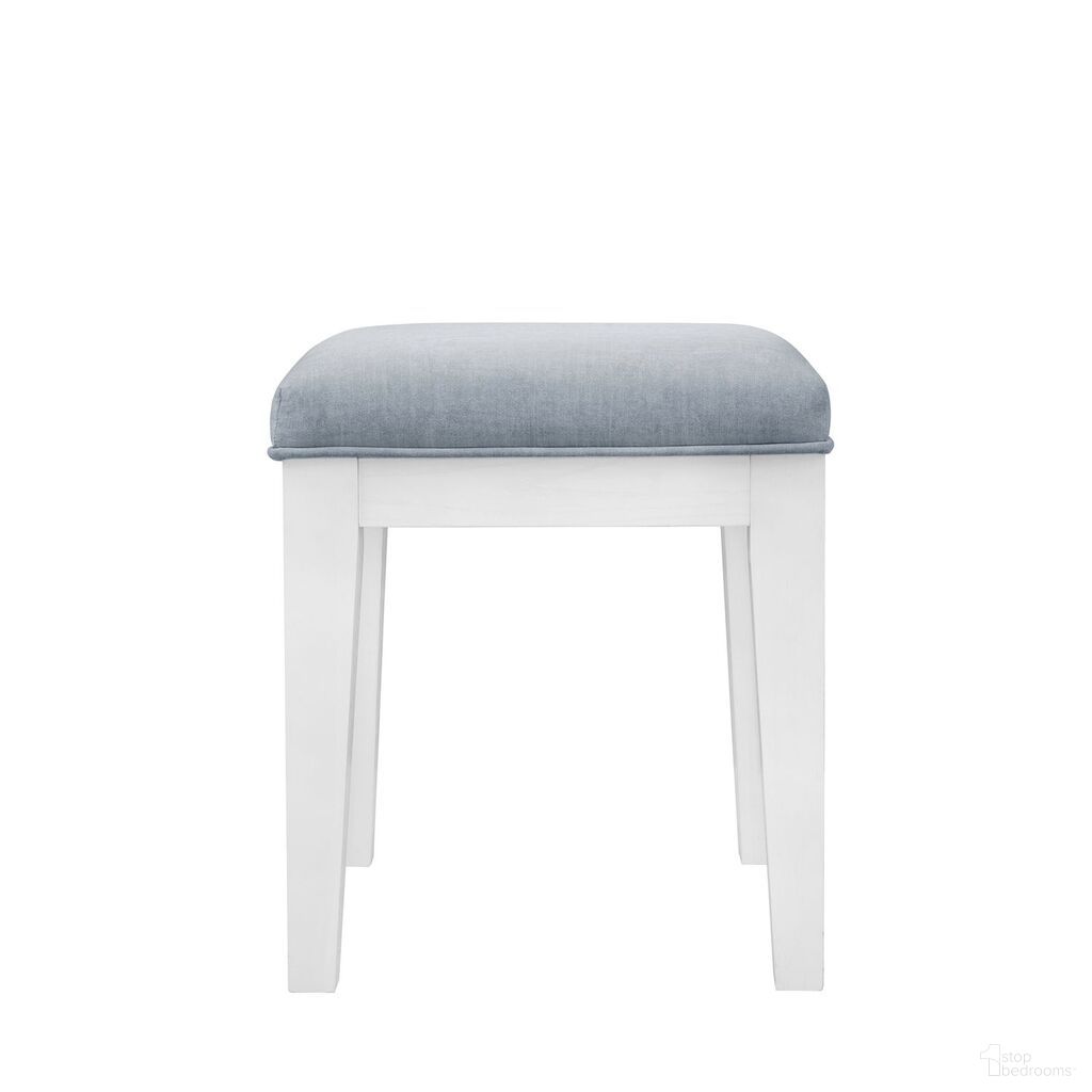 The appearance of Reflections Vanity Stool In Pearl White and Rhinestone designed by Liberty in the modern / contemporary interior design. This pearl white/rhinestone piece of furniture was selected by 1StopBedrooms from Reflections Collection to add a touch of cosiness and style into your home. Sku: 781-BR99. Material: Solid Rubberwood.
