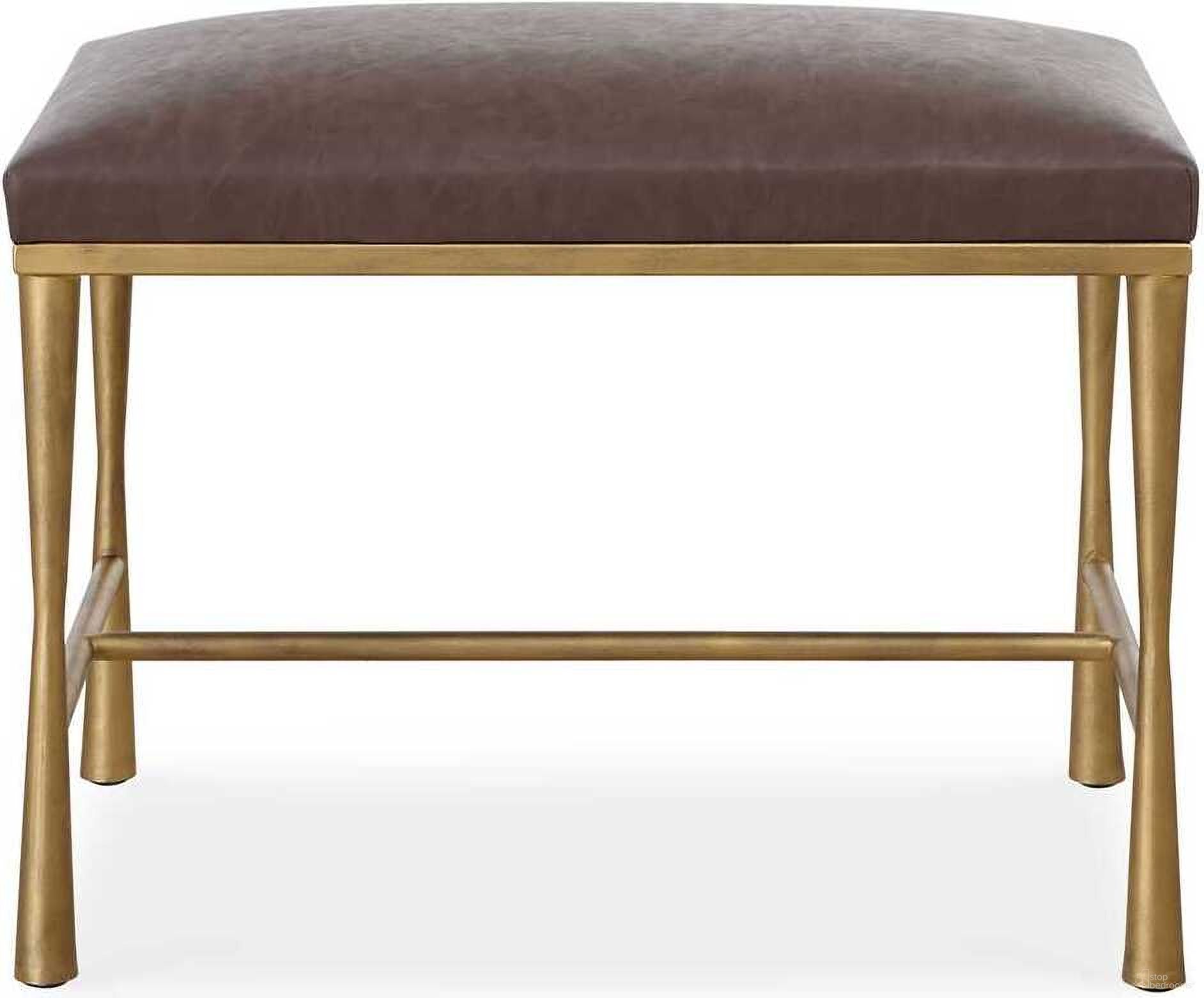 Reform Small Bench In Brown and Gold
