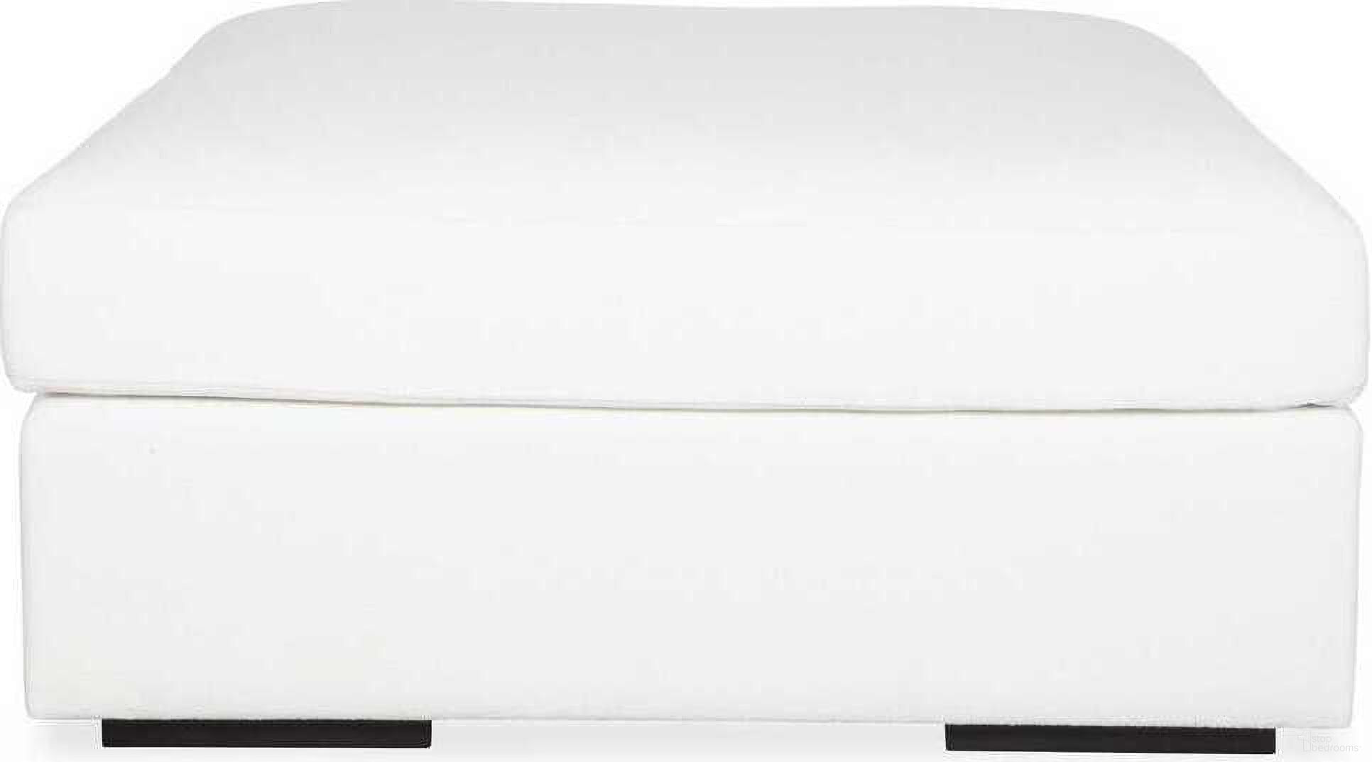 The appearance of Refuge Sofa Ottoman In Arctic White designed by Uttermost in the coastal interior design. This white piece of furniture was selected by 1StopBedrooms from Refuge Collection to add a touch of cosiness and style into your home. Sku: 23854-O. Material: Rubberwood.