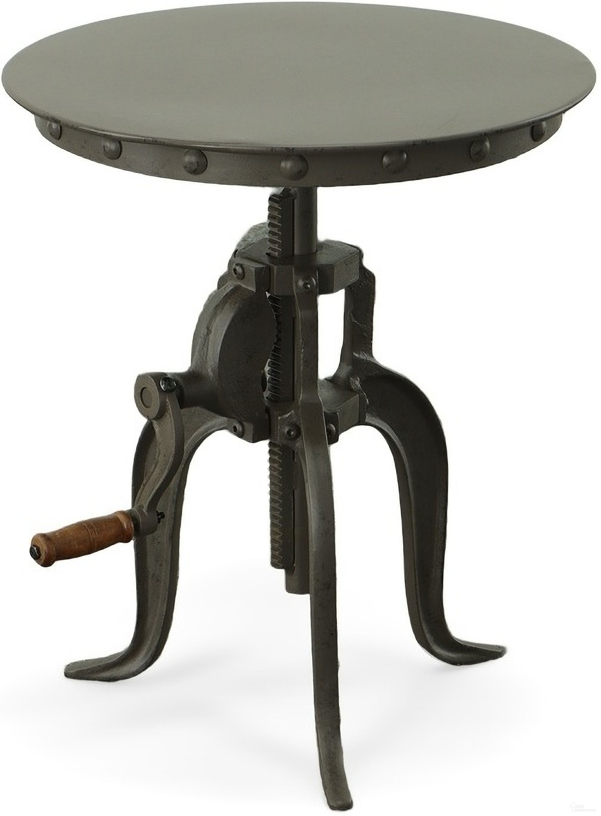 Regan Adjustable Accent Table In Industrial