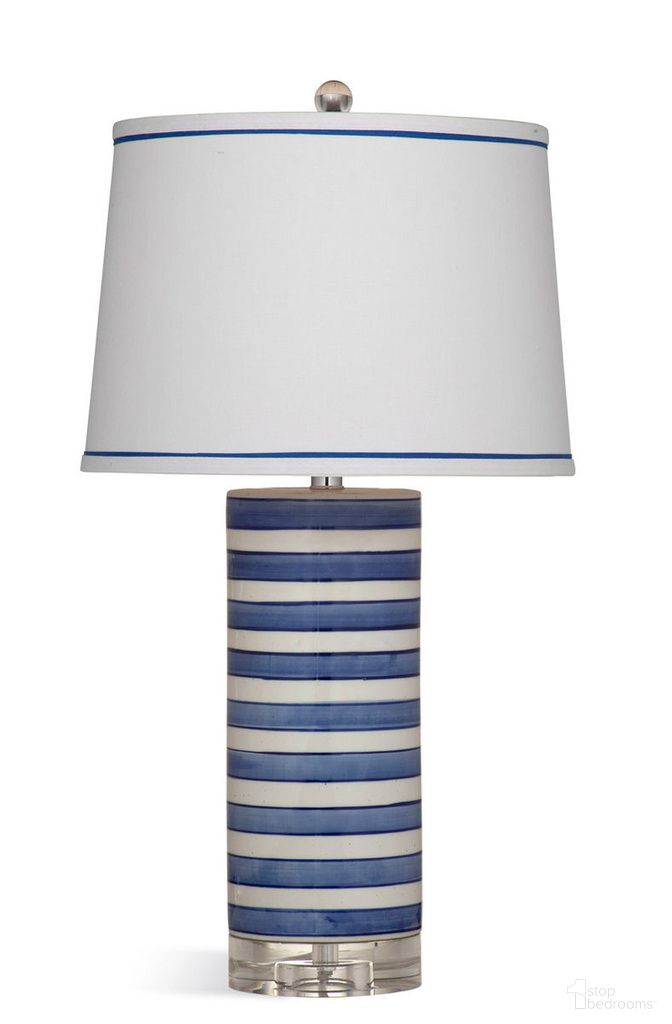Regatta Stripe Table Lamp In Blue