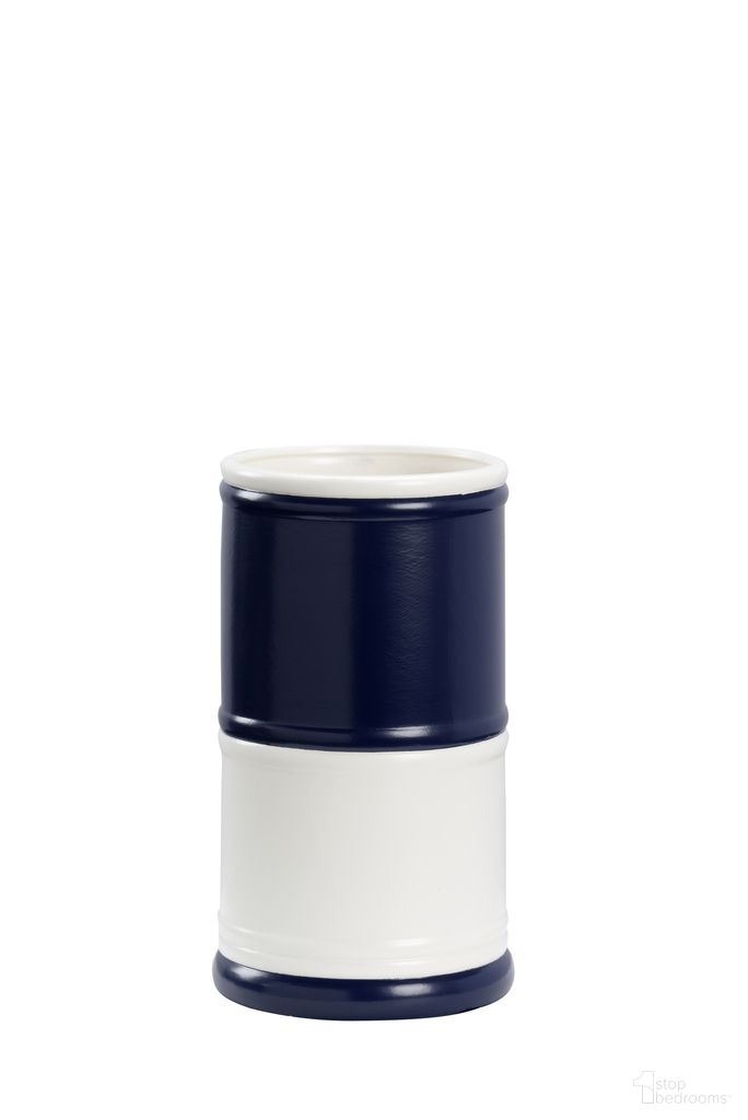 The appearance of Regatta Vase 2 In Blue designed by Chelsea House in the modern / contemporary interior design. This blue piece of furniture  was selected by 1StopBedrooms from Jamie Merida Collection to add a touch of cosiness and style into your home. Sku: 385040. Material: Ceramic.
