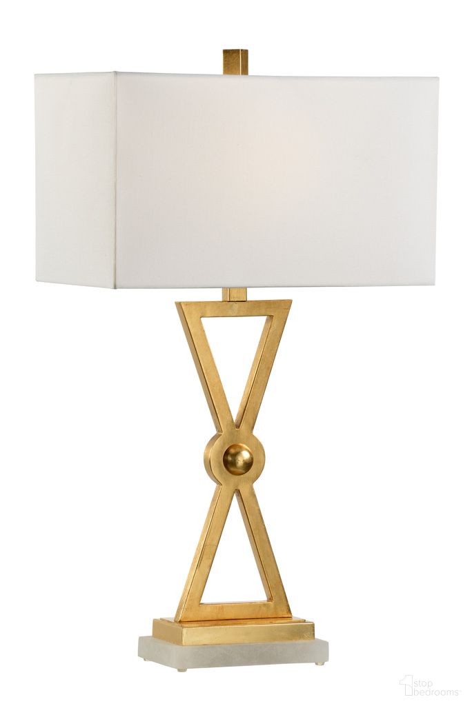 The appearance of Regiment Lamp In Gold and White designed by Chelsea House in the modern / contemporary interior design. This gold/white piece of furniture  was selected by 1StopBedrooms from Claire Bell Collection to add a touch of cosiness and style into your home. Sku: 69261. Material: Iron.
