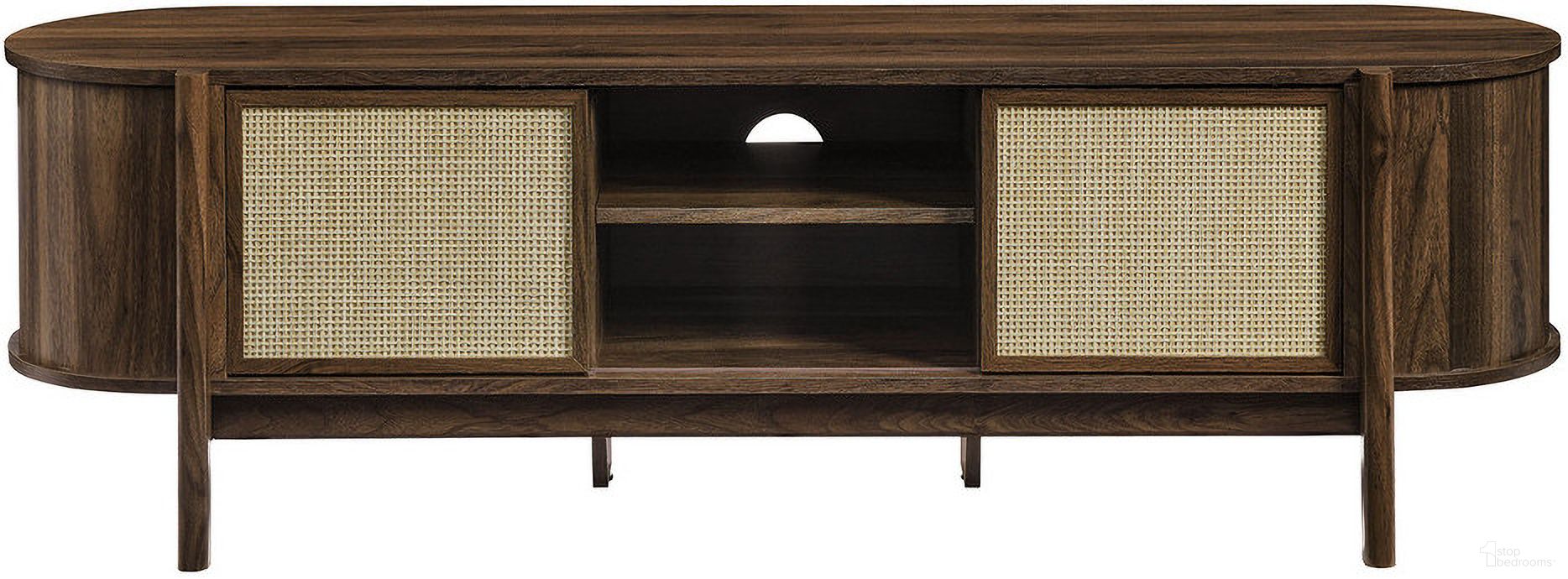Reid 61 Inch TV Stand In Walnut