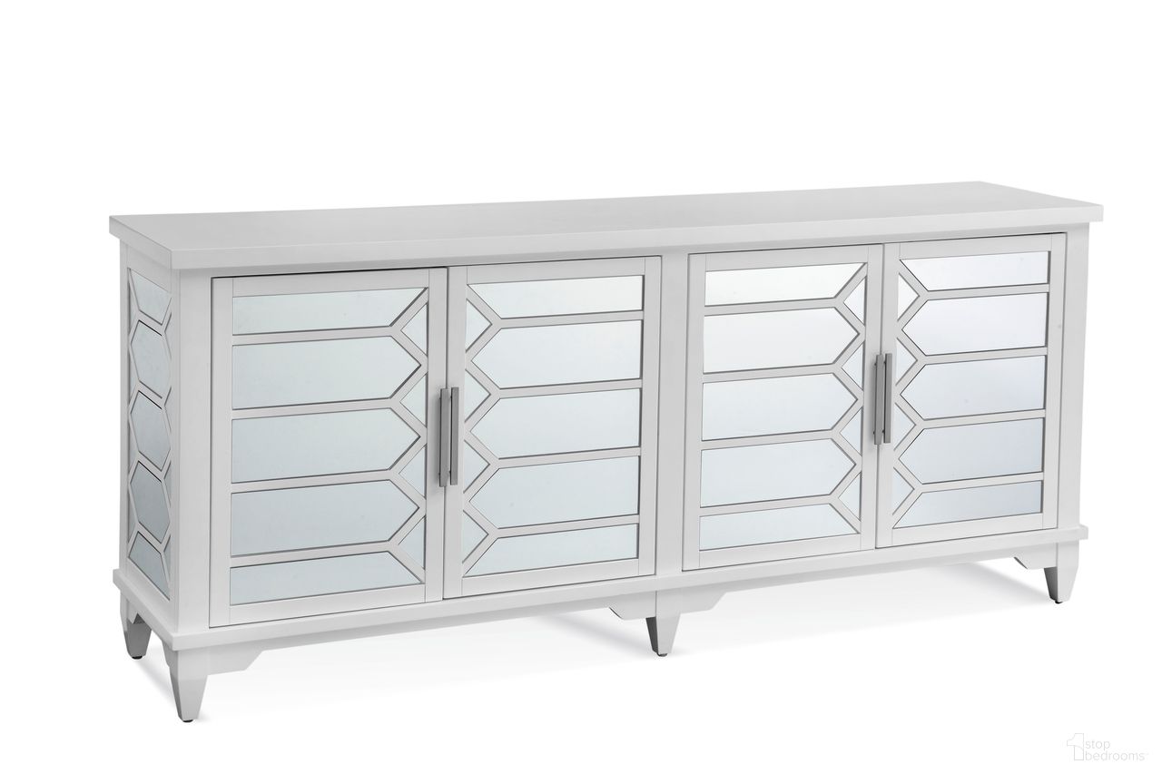 The appearance of Reid Server In White designed by Bassett Mirror Company in the modern / contemporary interior design. This white piece of furniture was selected by 1StopBedrooms from Reid Collection to add a touch of cosiness and style into your home. Sku: 7870-DR-576. Material: Wood.