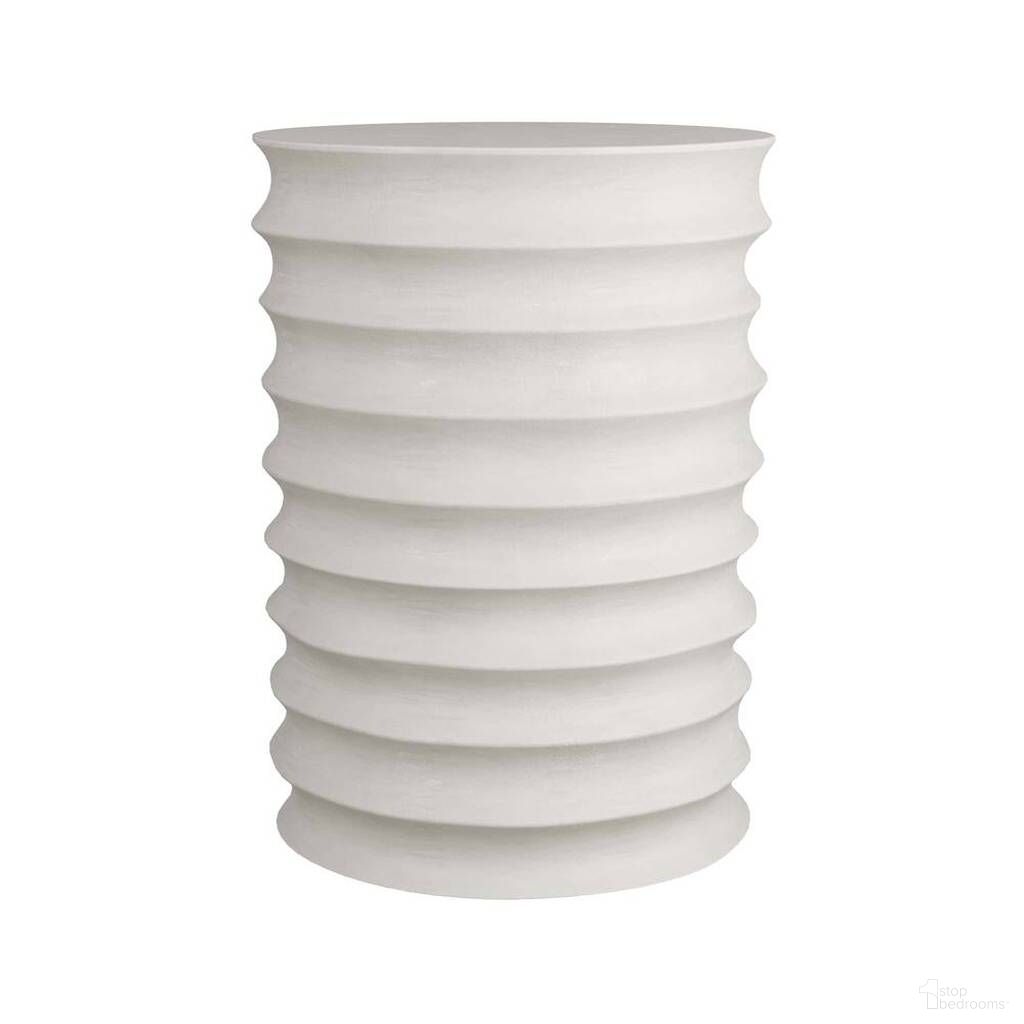 Reiko Accent Table In White Gesso