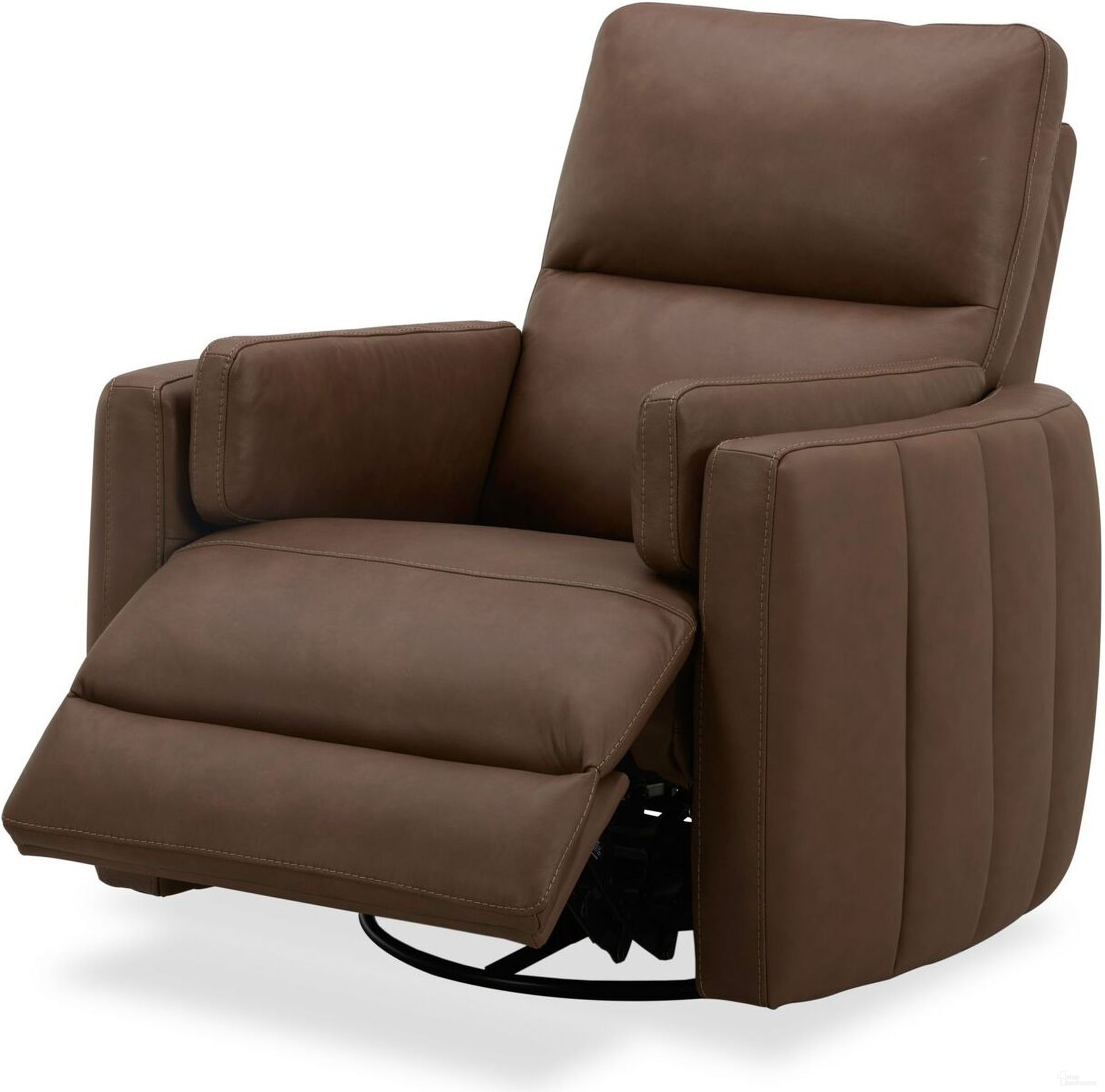 The appearance of Reilly SG Recliner with Power Headrest In Aline Saddle designed by Liberty in the transitional interior design. This aline saddle piece of furniture was selected by 1StopBedrooms from Reilly Collection to add a touch of cosiness and style into your home. Sku: 07SD-13P. Material: Solid Hardwood.