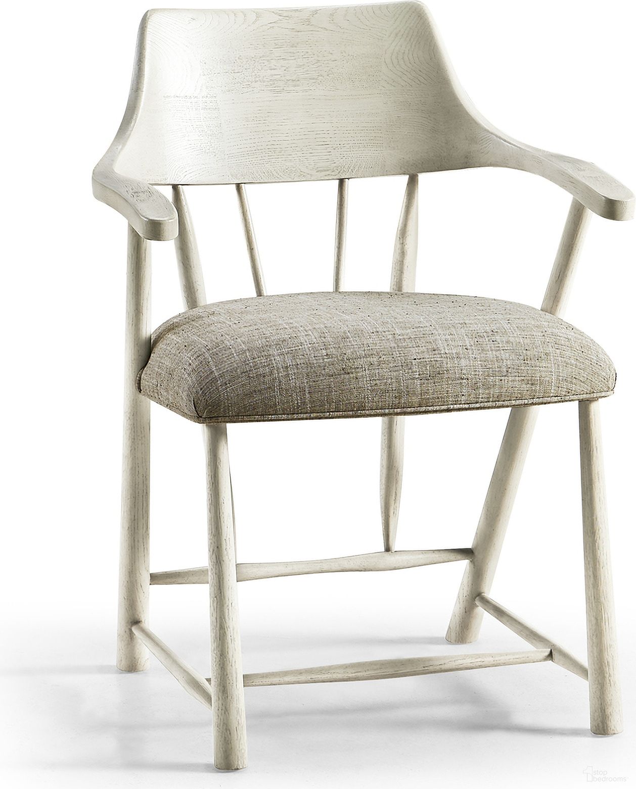 The appearance of Reimagined Transient Captains Chair In White Oak designed by Jonathan Charles in the traditional interior design. This oak piece of furniture  was selected by 1StopBedrooms from Reimagined Collection to add a touch of cosiness and style into your home. Sku: 492783-CWO-F054. Material: Wood.