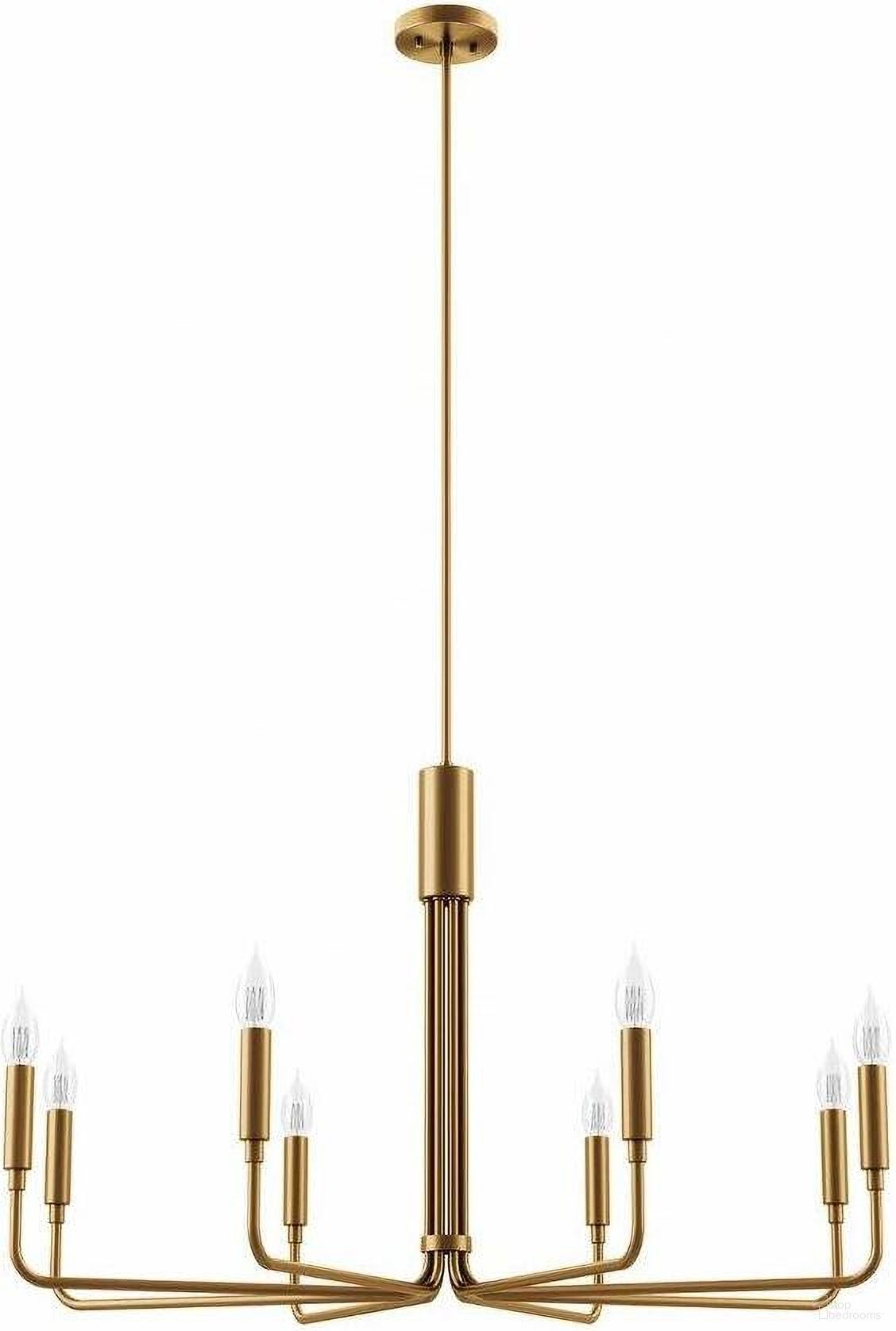 Rekindle Brass 8-Light Chandelier