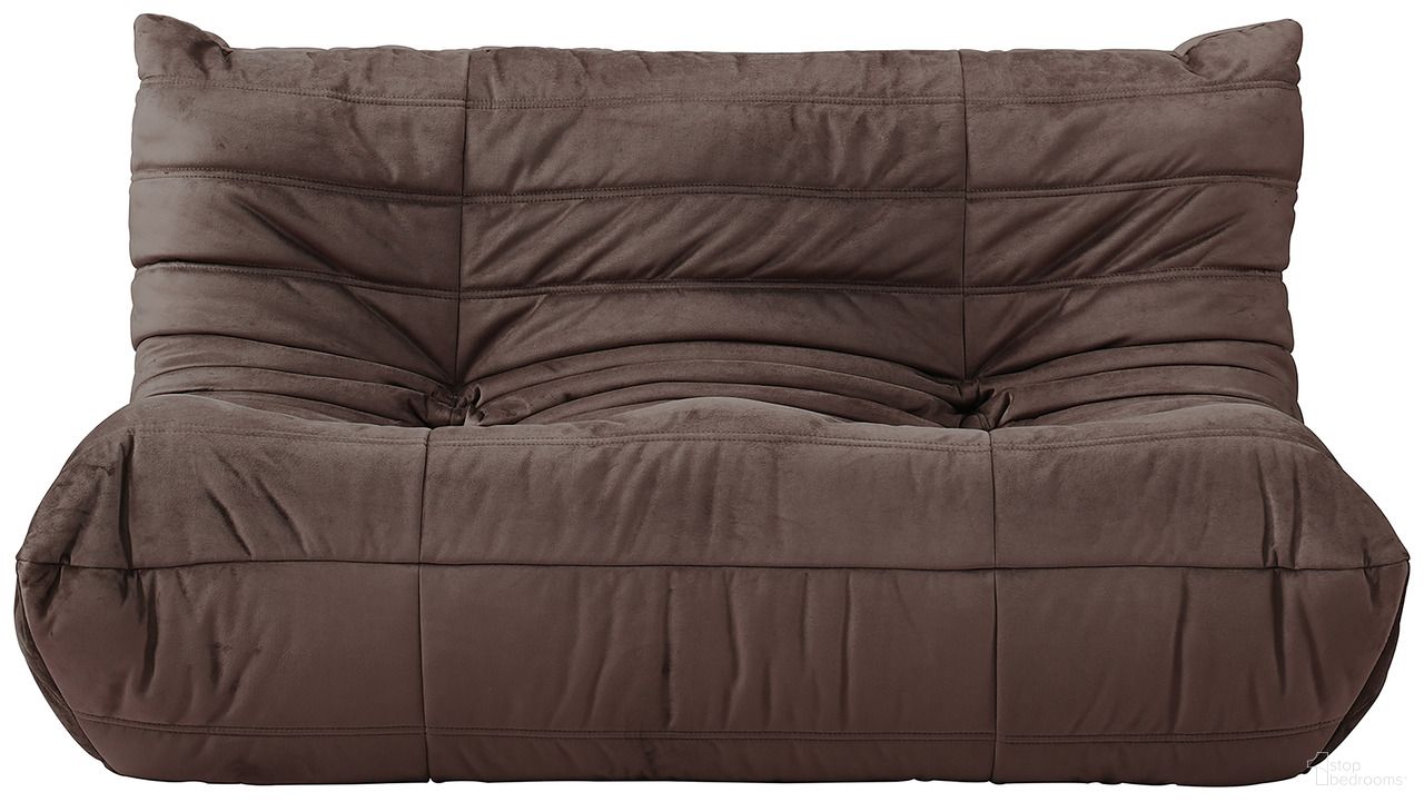 The appearance of Relax 54.75 Inch Velvet Upholstered Loveseat In Brown designed by Meridian in the modern / contemporary interior design. This brown piece of furniture was selected by 1StopBedrooms from Relax Collection to add a touch of cosiness and style into your home. Sku: 44064Brown-L. Material: Velvet.