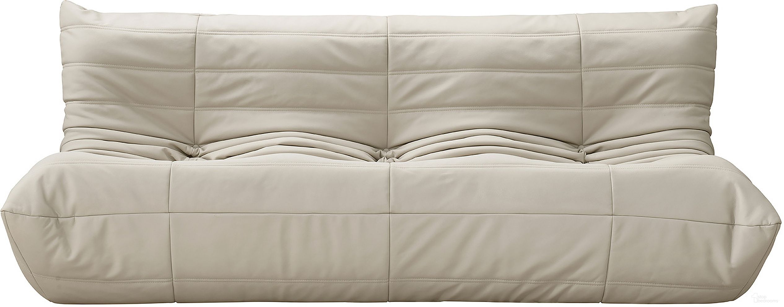 The appearance of Relax 77.75 Inch Vegan Leather Upholstered Sofa In Cream designed by Meridian in the modern / contemporary interior design. This cream piece of furniture was selected by 1StopBedrooms from Relax Collection to add a touch of cosiness and style into your home. Sku: 44063Cream-S. Material: Leather.