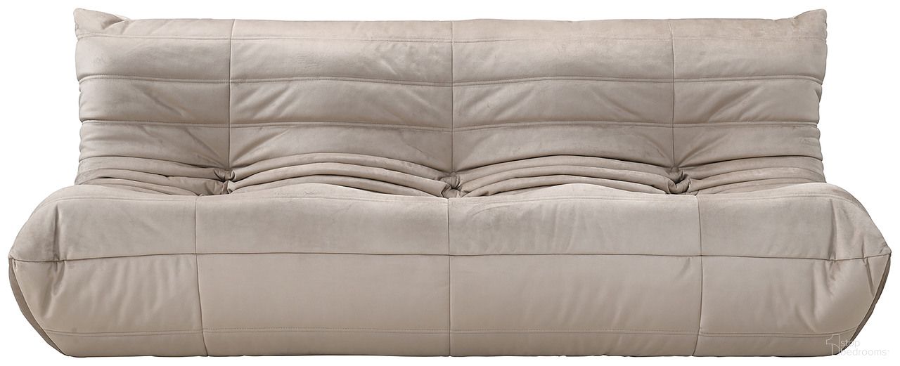 The appearance of Relax 77.75 Inch Velvet Upholstered Sofa In Taupe designed by Meridian in the modern / contemporary interior design. This taupe piece of furniture was selected by 1StopBedrooms from Relax Collection to add a touch of cosiness and style into your home. Sku: 44064Taupe-S. Material: Velvet.