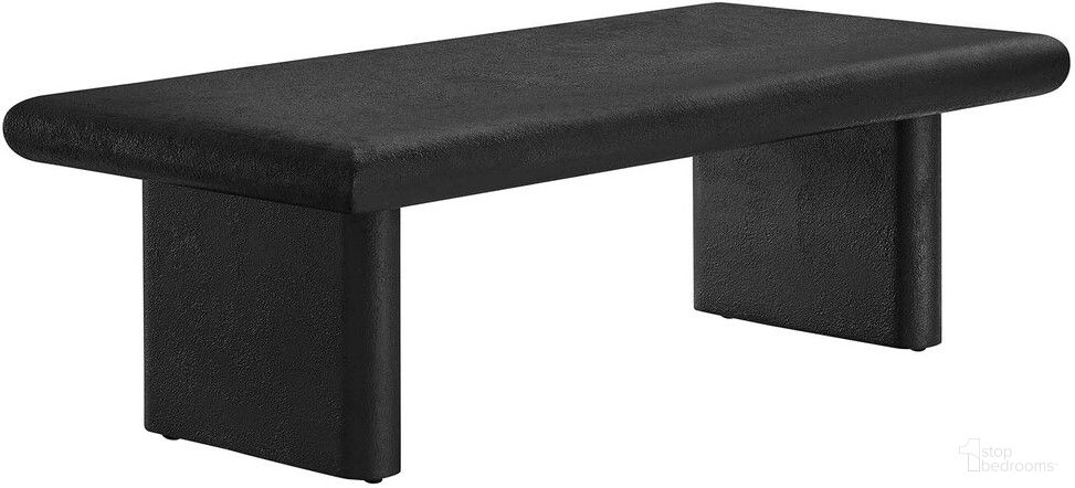 The appearance of Relic Concrete Textured Coffee Table In Black designed by Modway in the modern / contemporary interior design. This black piece of furniture was selected by 1StopBedrooms from Relic Collection to add a touch of cosiness and style into your home. Sku: EEI-6578-BLK. Material: MDF.