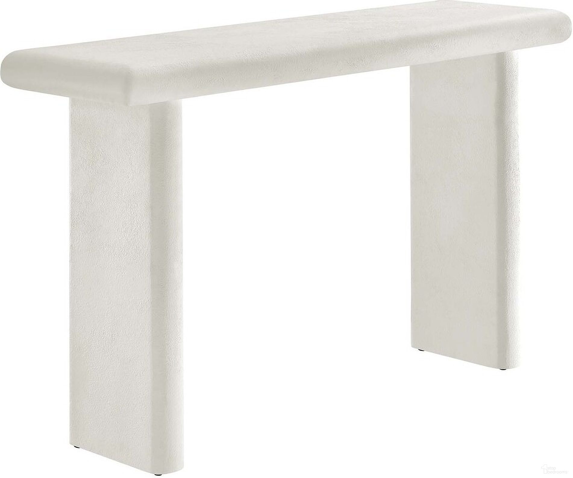 The appearance of Relic Concrete Textured Console Table In White designed by Modway in the modern / contemporary interior design. This white piece of furniture was selected by 1StopBedrooms from Relic Collection to add a touch of cosiness and style into your home. Sku: EEI-6577-WHI. Material: MDF.