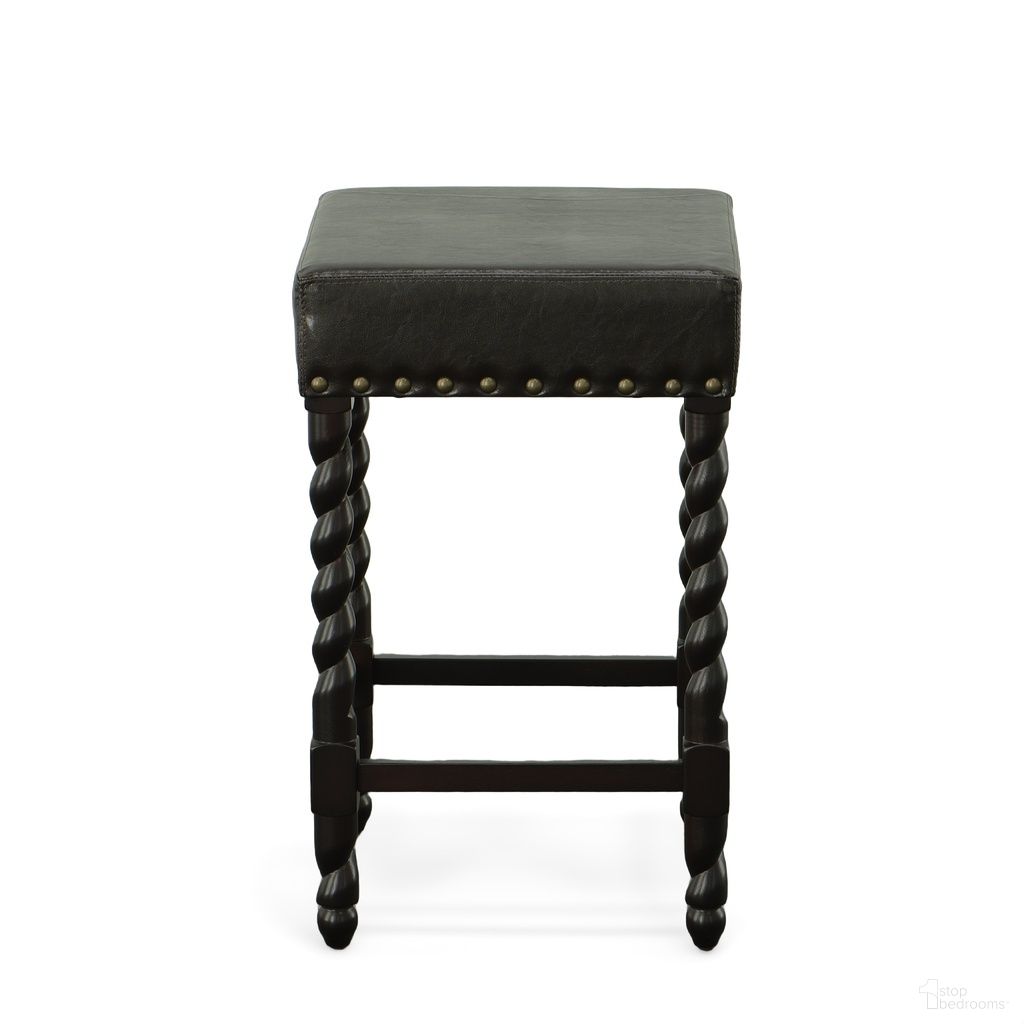 The appearance of Remick 24 Inch Counter Stool In Espresso and Brown Leatherette Upholstery designed by Carolina Living in the traditional interior design. This brown and espresso piece of furniture was selected by 1StopBedrooms from Remick Collection to add a touch of cosiness and style into your home. Sku: 3663-ESPBR. Material: PVC.