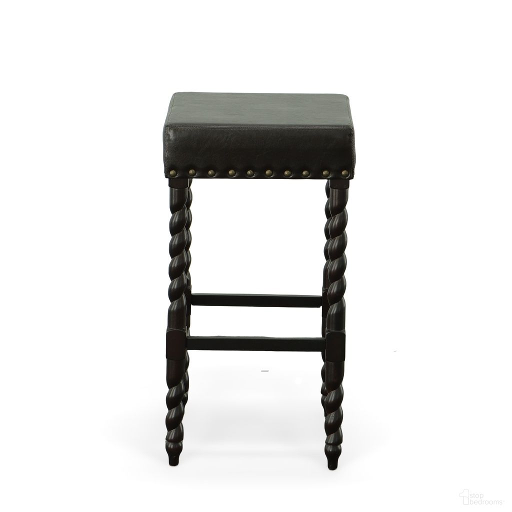 The appearance of Remick 30 Inch Barstool In Espresso and Brown Leatherette Upholstery designed by Carolina Living in the traditional interior design. This brown and espresso piece of furniture was selected by 1StopBedrooms from Remick Collection to add a touch of cosiness and style into your home. Sku: 3664-ESPBR. Material: PVC.