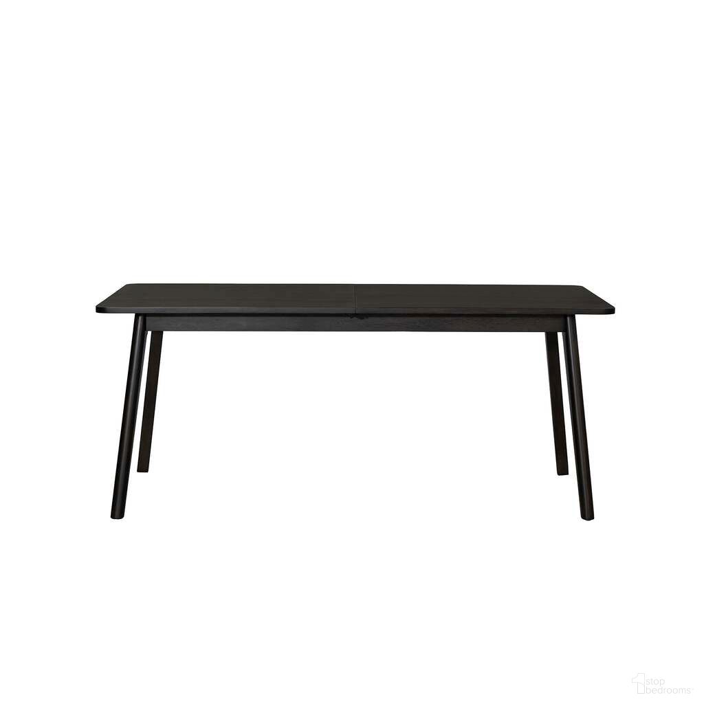 Remix 86 Inch Extension Dining Table In Antique Black