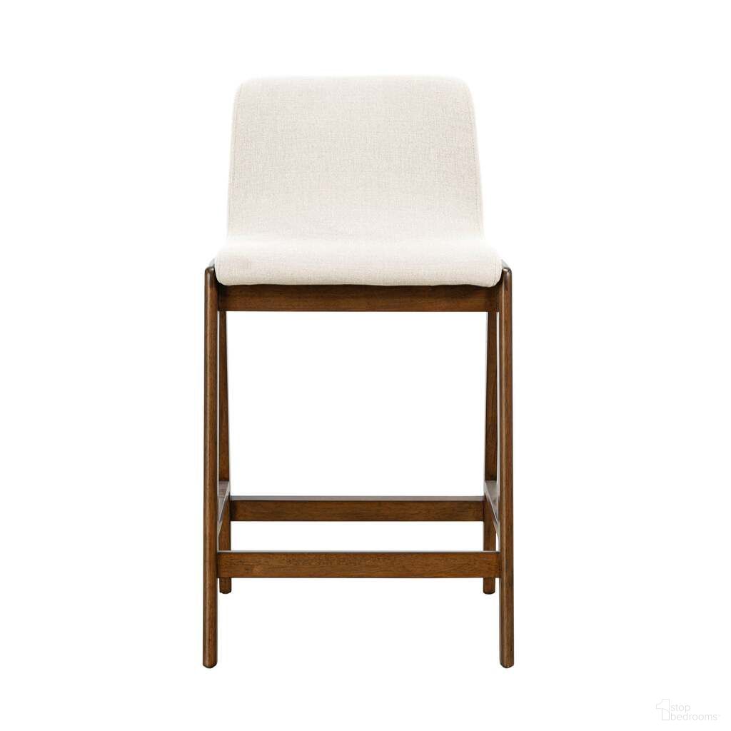 Remix Counter Stool In Cream and Brown