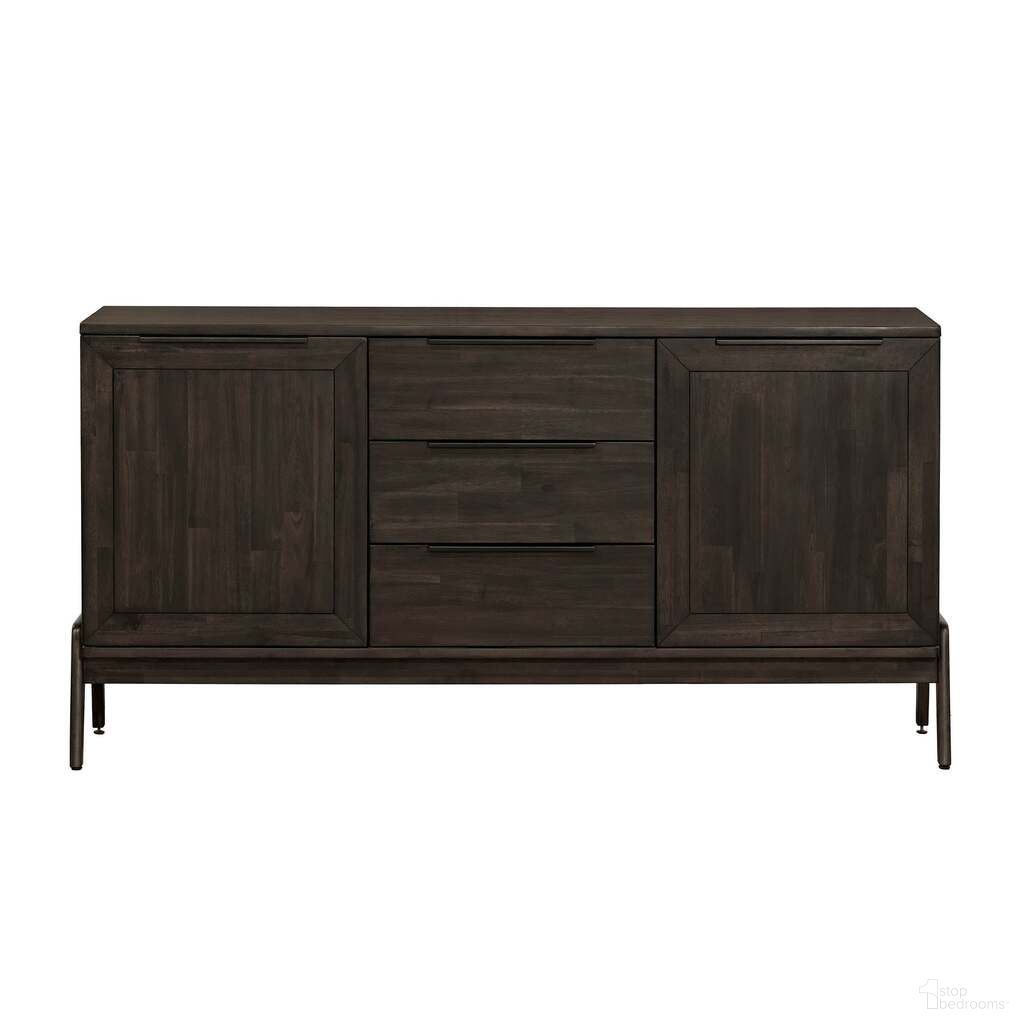 The appearance of Remix Sideboard In Antique Black designed by LH Imports in the transitional interior design. This antique black piece of furniture was selected by 1StopBedrooms from Remix Collection to add a touch of cosiness and style into your home. Sku: REM04B-ABL. Material: Metal.