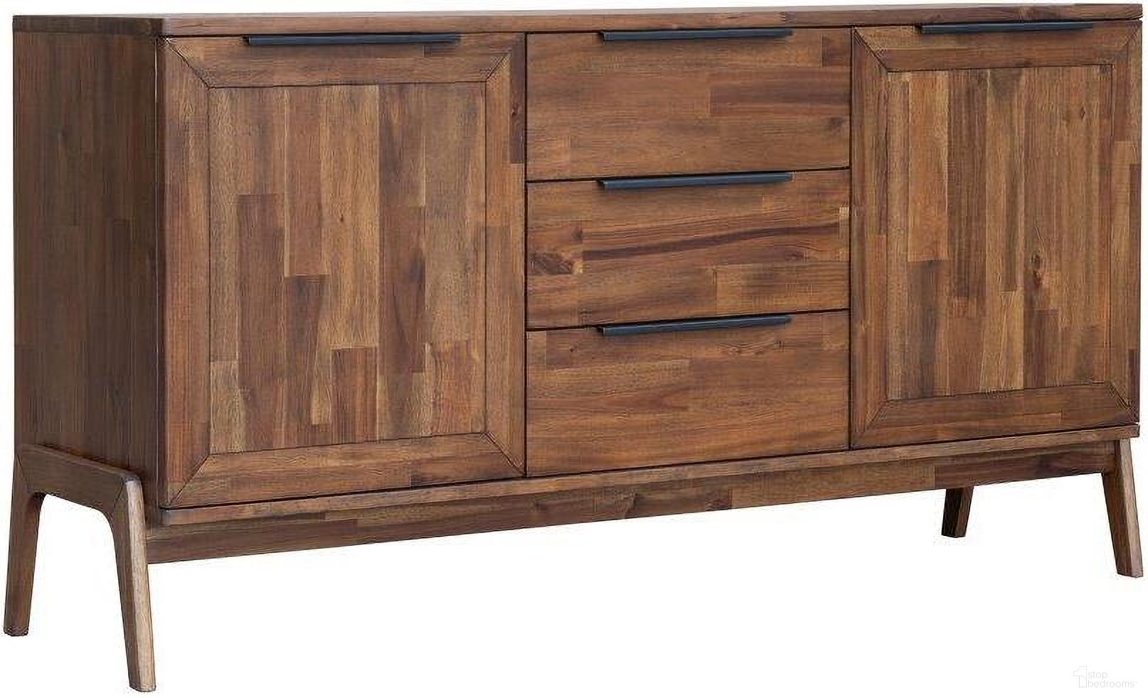 The appearance of Remix Sideboard designed by LH Imports in the modern / contemporary interior design. This brown piece of furniture  was selected by 1StopBedrooms from Remix Collection to add a touch of cosiness and style into your home. Sku: REM04B. Material: Metal.