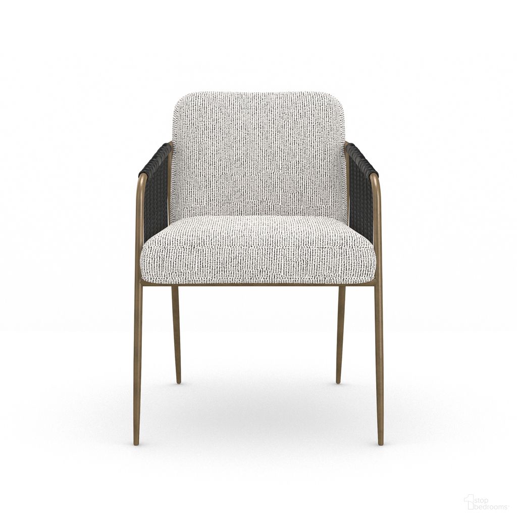 The appearance of Remix Woven Dining Chair In Gray designed by Caracole in the transitional interior design. This gray piece of furniture was selected by 1StopBedrooms from Remix Collection to add a touch of cosiness and style into your home. Sku: M112-024-271. Material: Metal. Chair Type: Arm Chair.
