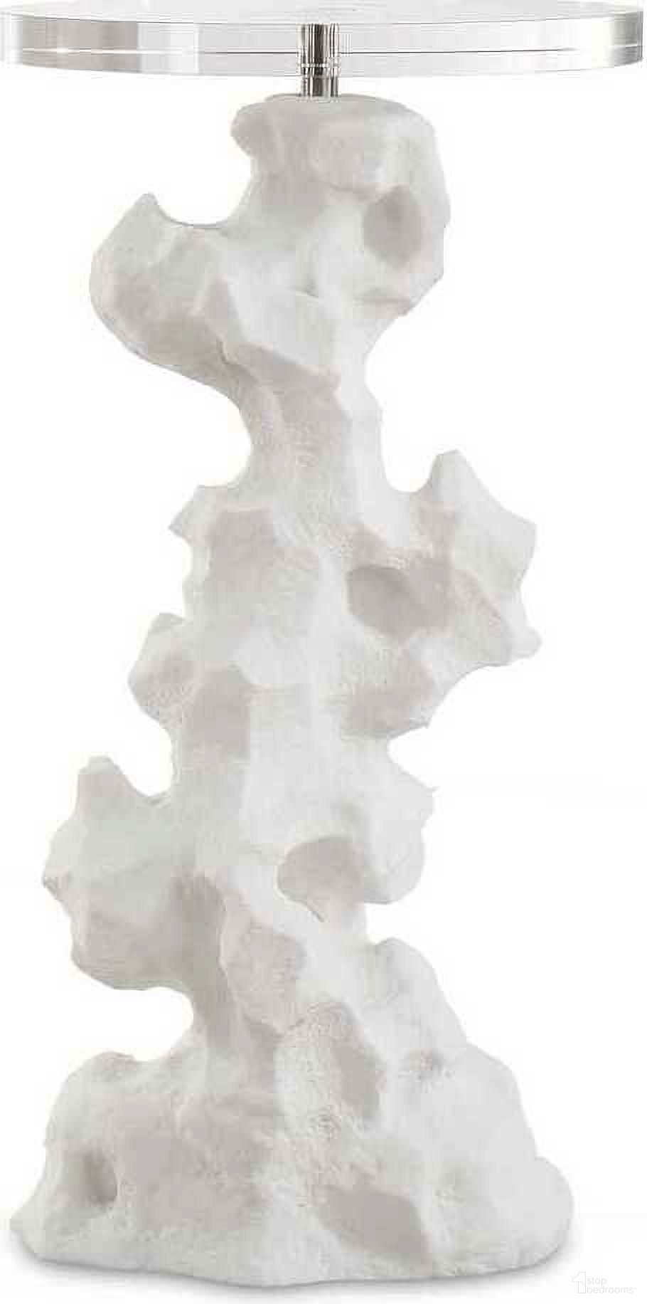 The appearance of Remnant Stone Drink Table In White designed by Uttermost in the modern / contemporary interior design. This white piece of furniture  was selected by 1StopBedrooms from Remnant Collection to add a touch of cosiness and style into your home. Sku: 24253. Material: Stone.