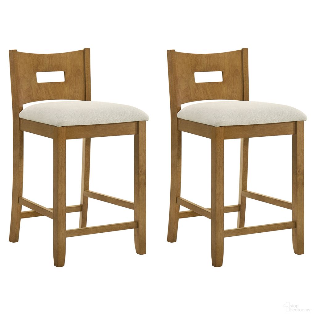 The appearance of Ren 30 Inch Bar Height Barstool Set of 2 In Ivory and Amber Glow designed by Armen Living in the country / farmhouse interior design. This ivory/amber glow piece of furniture was selected by 1StopBedrooms from Ren Collection to add a touch of cosiness and style into your home. Sku: LCREBAAGDU30;LCREBAAGDU30. Material: Polyester.