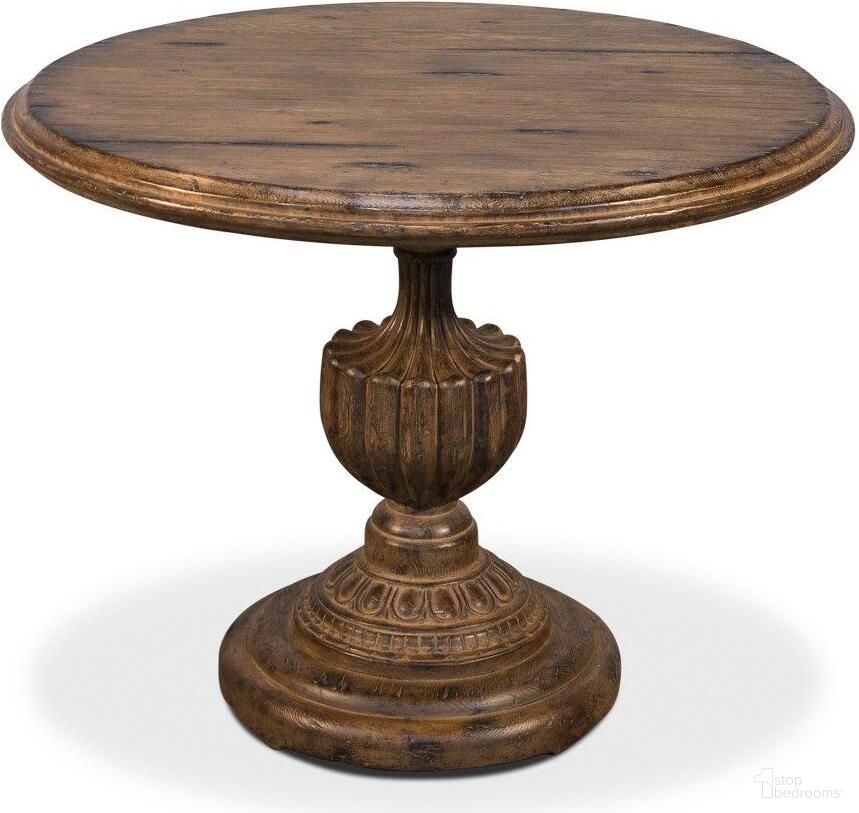 Renaissance Brown 40 Inch Pedestal Dining Table