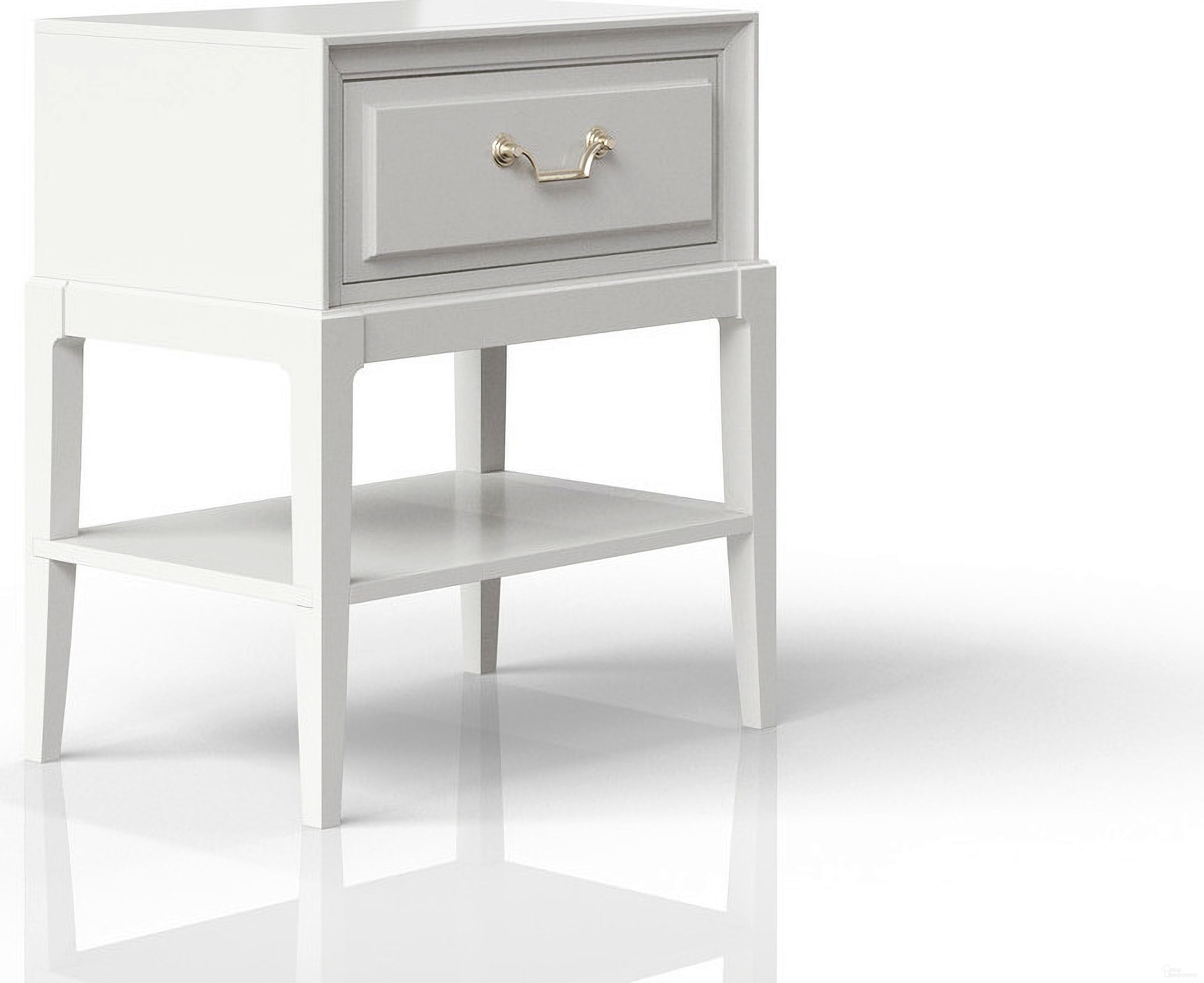 The appearance of Renascence End Table designed by Bernell in the modern / contemporary interior design. This white piece of furniture was selected by 1StopBedrooms from Renascence Collection to add a touch of cosiness and style into your home. Sku: 388-002. Material: Wood Veneer.