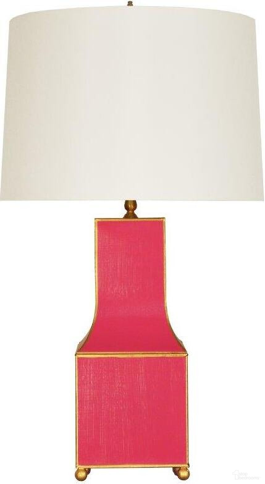 The appearance of Renata Pink Handpainted Pagoda Table Lamp designed by Worlds Away in the modern / contemporary interior design. This pink piece of furniture was selected by 1StopBedrooms from Renata Collection to add a touch of cosiness and style into your home. Sku: RENATA PI. Material: Metal.