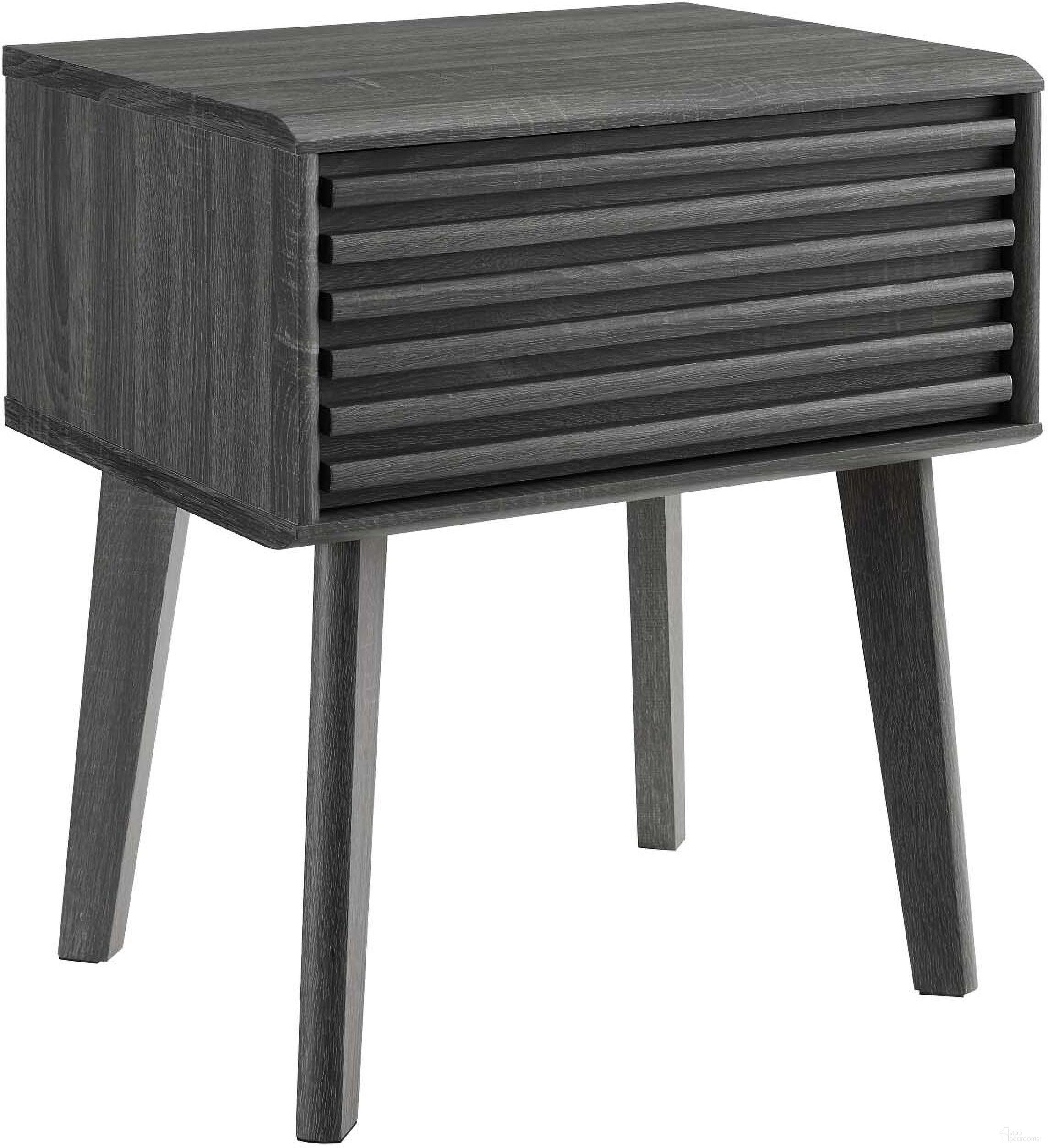 The appearance of Render End Table In Charcoal designed by Modway in the modern / contemporary interior design. This charcoal piece of furniture was selected by 1StopBedrooms from Render Collection to add a touch of cosiness and style into your home. Sku: EEI-3345-CHA. Material: Wood.