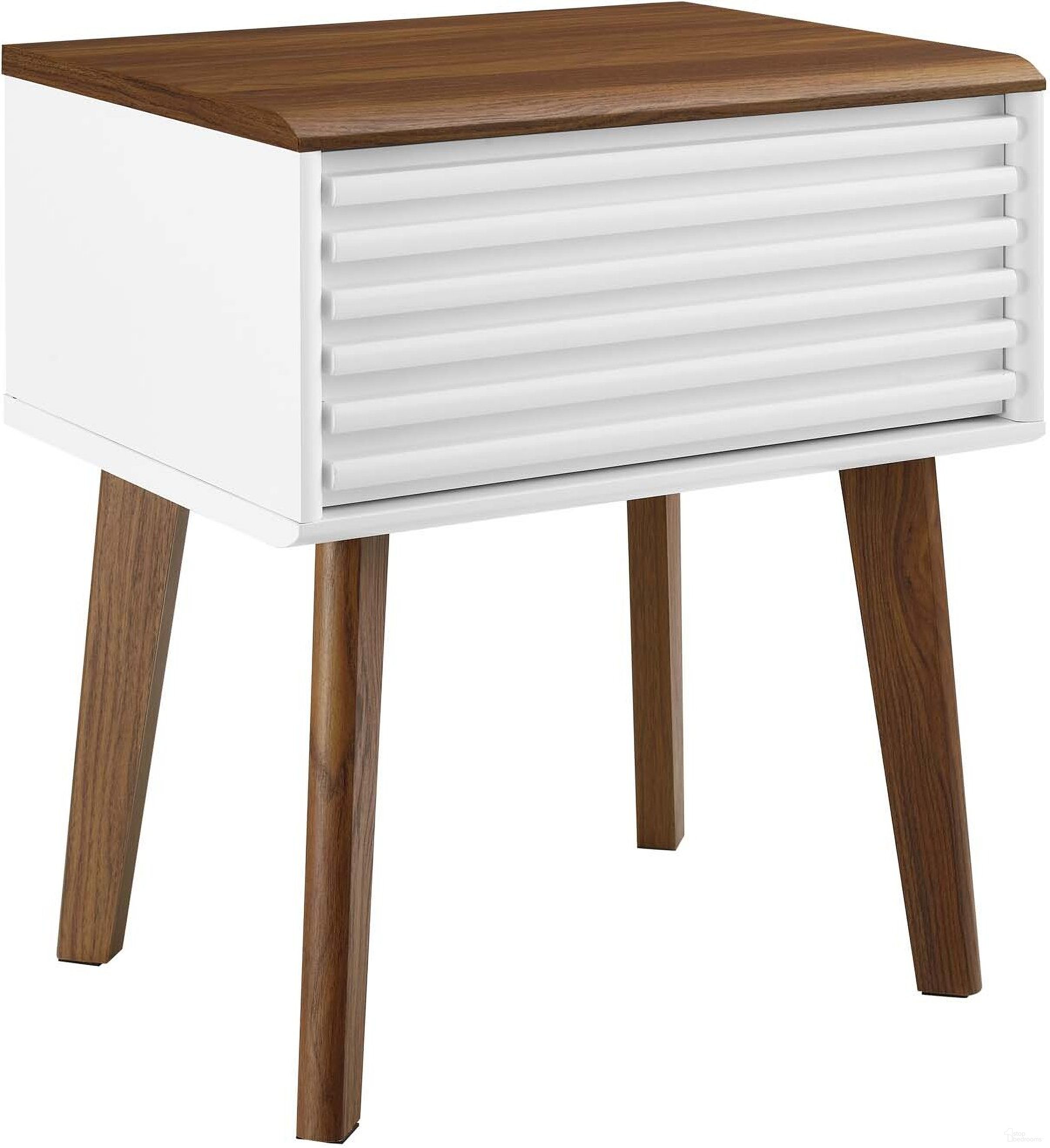 Render End Table EEI-3345-WAL-WHI