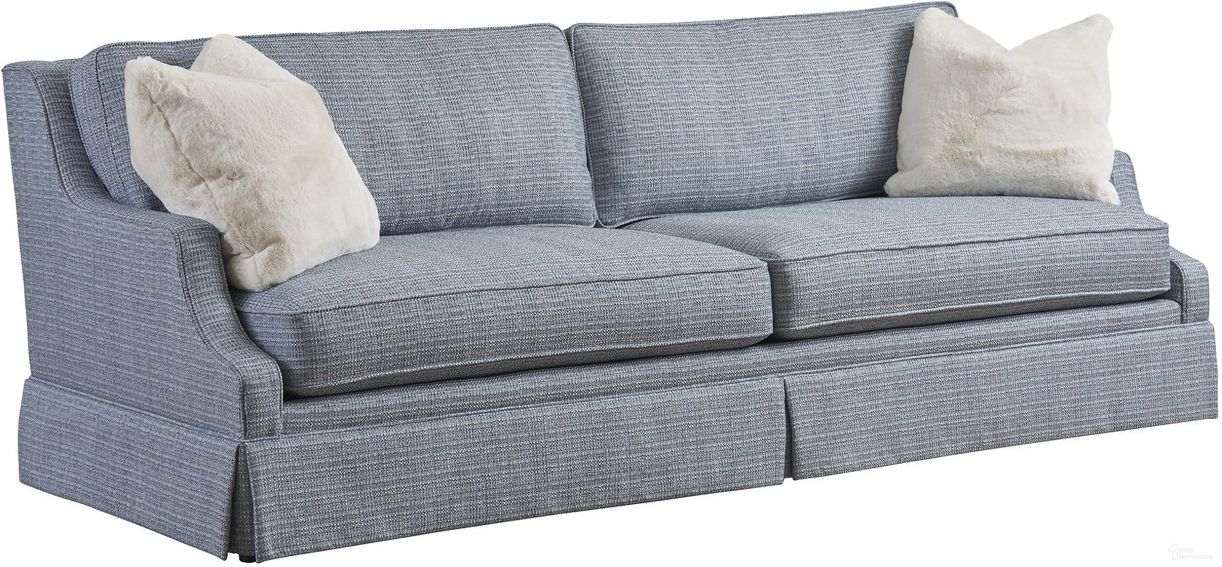 The appearance of Rendezvous Barnaby Sofa designed by Lexington in the traditional interior design. This blue/aqua piece of furniture  was selected by 1StopBedrooms from Rendezvous Collection to add a touch of cosiness and style into your home. Sku: 7290-33-60.