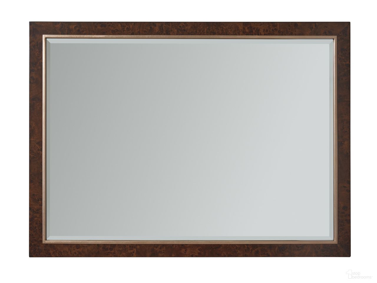 The appearance of Rendezvous Barnett Rectangular Mirror In Brown designed by Lexington in the transitional interior design. This brown piece of furniture was selected by 1StopBedrooms from Rendezvous Collection to add a touch of cosiness and style into your home. Sku: 743-205. Material: Wood.