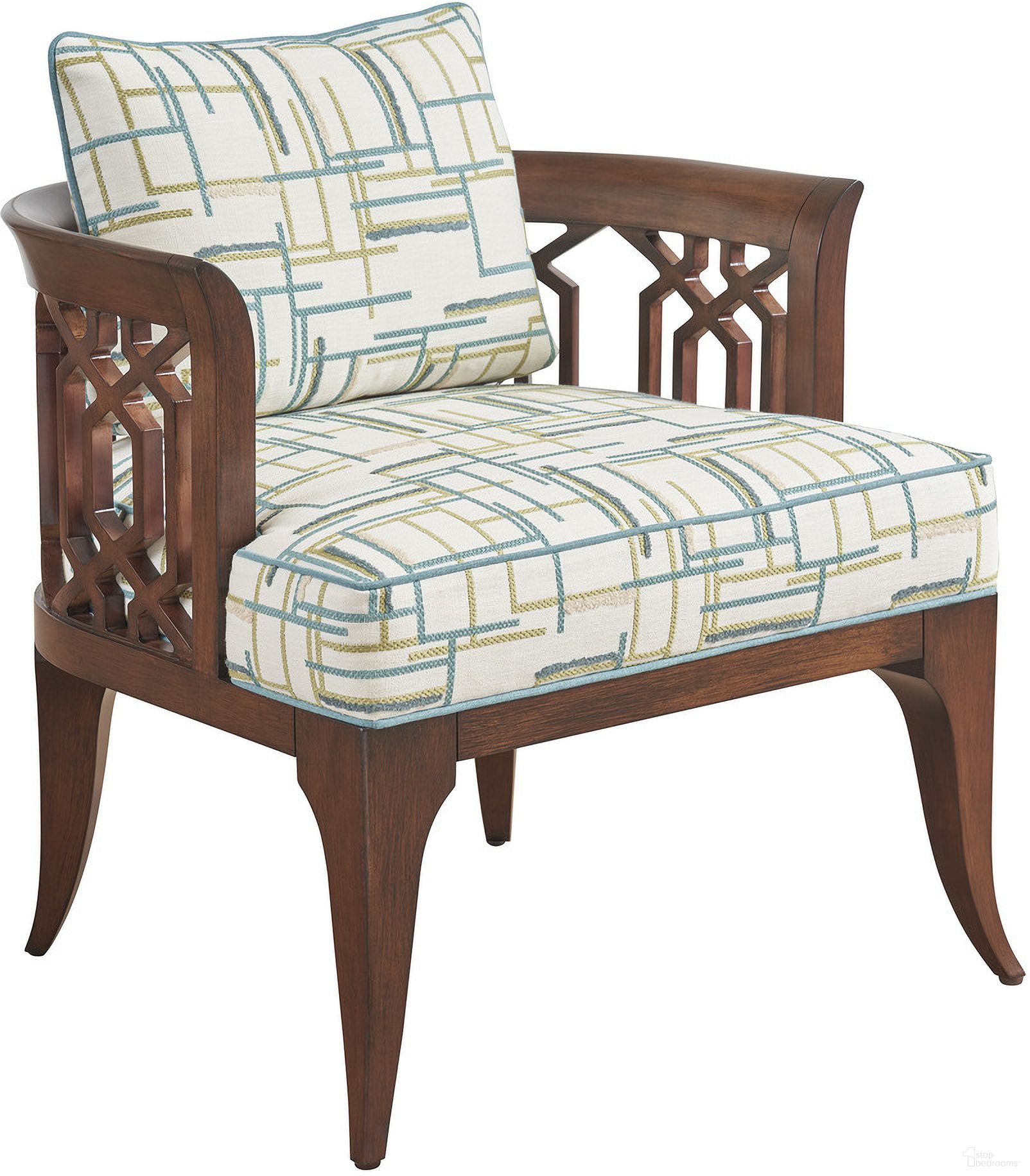 The appearance of Rendezvous Gatewick Chair designed by Lexington in the traditional interior design. This  piece of furniture  was selected by 1StopBedrooms from Rendezvous Collection to add a touch of cosiness and style into your home. Sku: 1848-11-60.