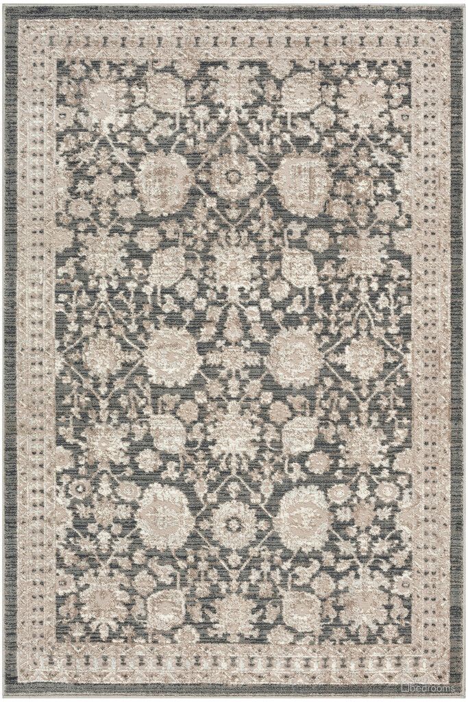 The appearance of Renewed 3'11" x 5'11" Indoor Rug In Charcoal designed by Nourison in the rustic / southwestern interior design. This charcoal piece of furniture  was selected by 1StopBedrooms from Renewed Collection to add a touch of cosiness and style into your home. Sku: 99446991195. Material: Polyester.