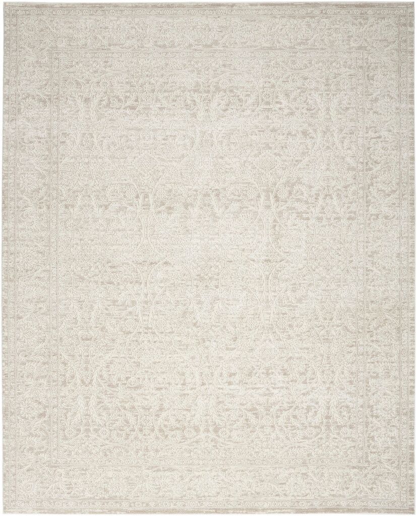 The appearance of Renewed 6' x 9' Indoor Rug In Ivory Beige designed by Nourison in the rustic / southwestern interior design. This ivory beige piece of furniture was selected by 1StopBedrooms from Renewed Collection to add a touch of cosiness and style into your home. Sku: 99446991485. Material: Polyester.