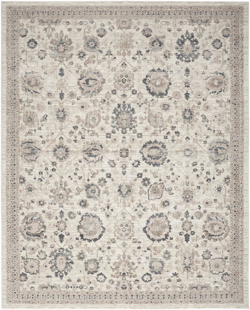 Renewed 7'10" x 9'10" Indoor Rug In Ivory Multi