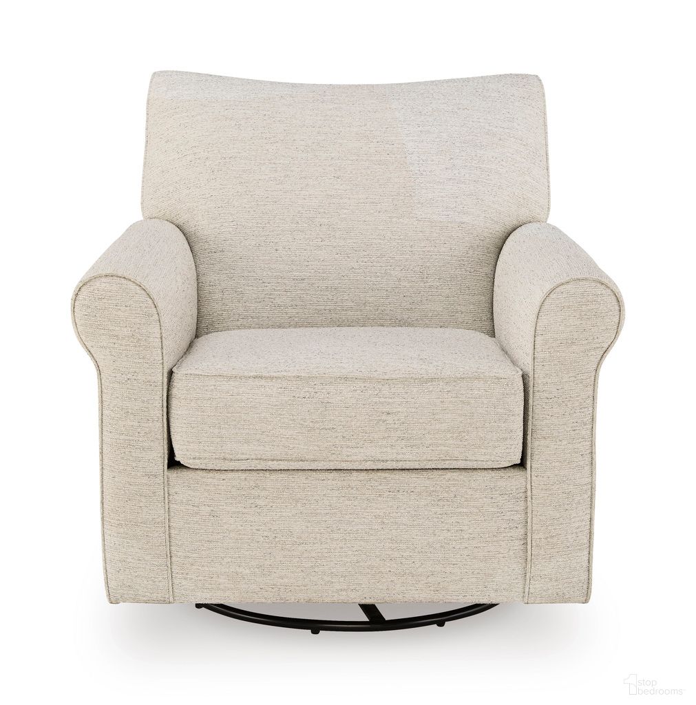 Renley Swivel Glider Accent Chair In Opal