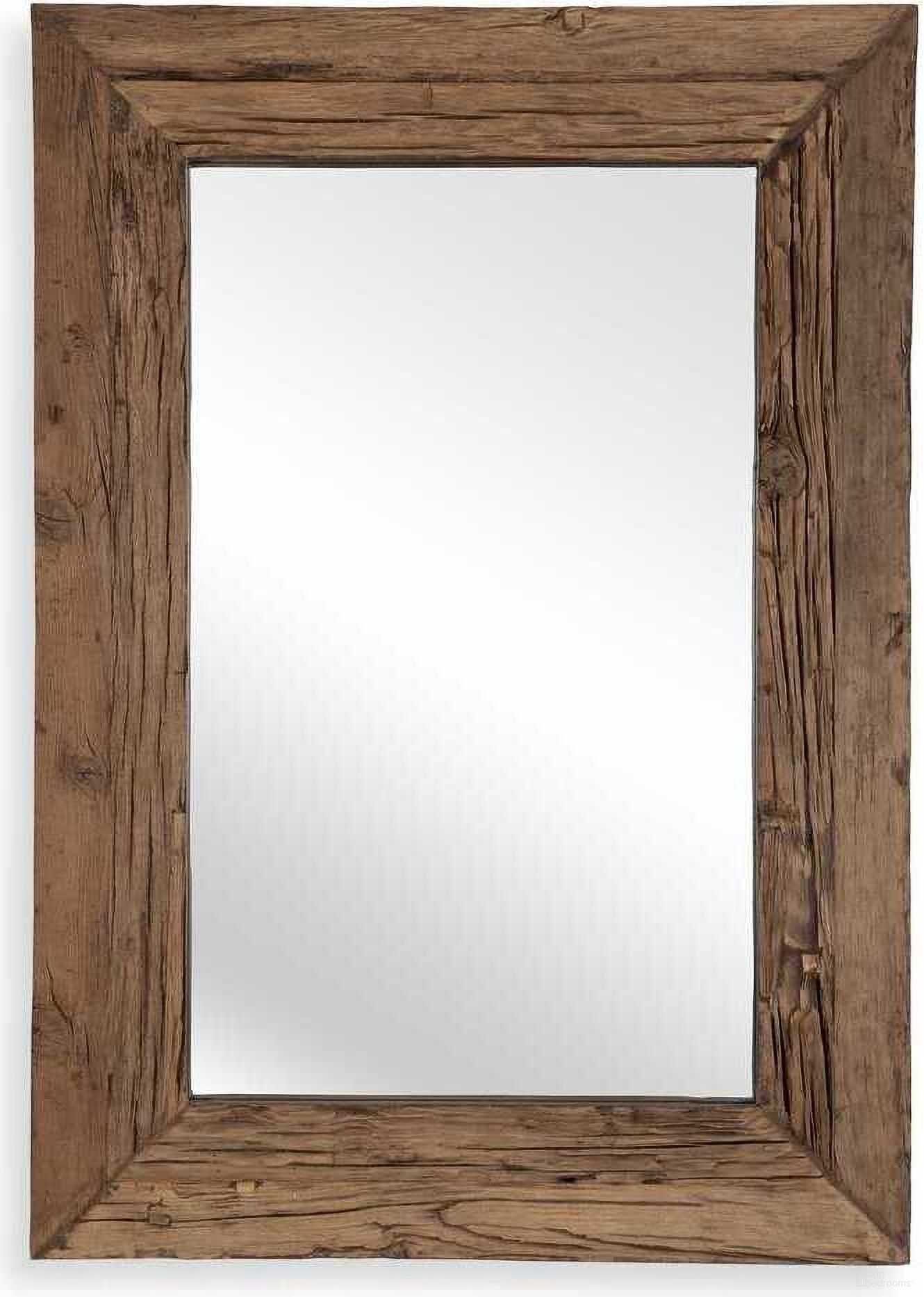 The appearance of Rennick Large Reclaimed Pine Mirror In Woodtone designed by Uttermost in the coastal interior design. This woodtone piece of furniture was selected by 1StopBedrooms from Rennick Collection to add a touch of cosiness and style into your home. Sku: 08209. Material: Reclaimed Wood.