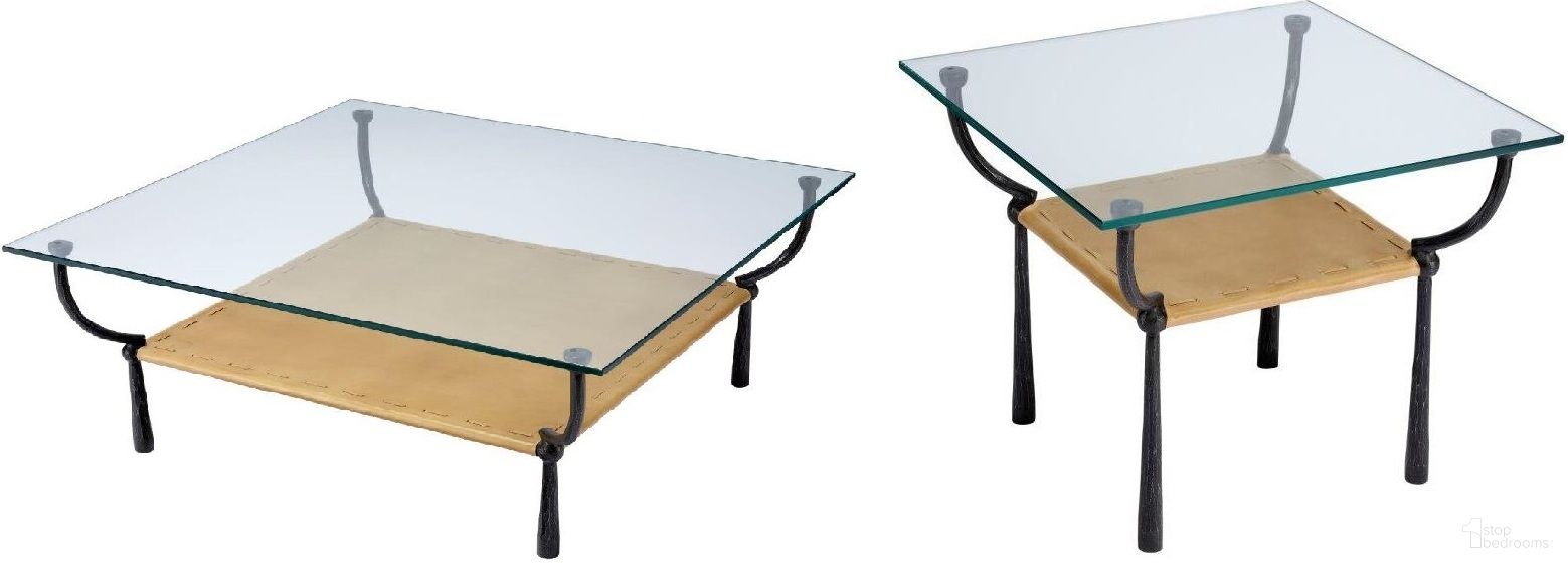 The appearance of Renzo Occasional Table Set In Cashew designed by Jamie Young Company in the transitional interior design. This cashew piece of furniture  was selected by 1StopBedrooms from Renzo Collection to add a touch of cosiness and style into your home. Sku: 20RENZ-CFBKC;20RENZ-STBKC. Material: Glass.