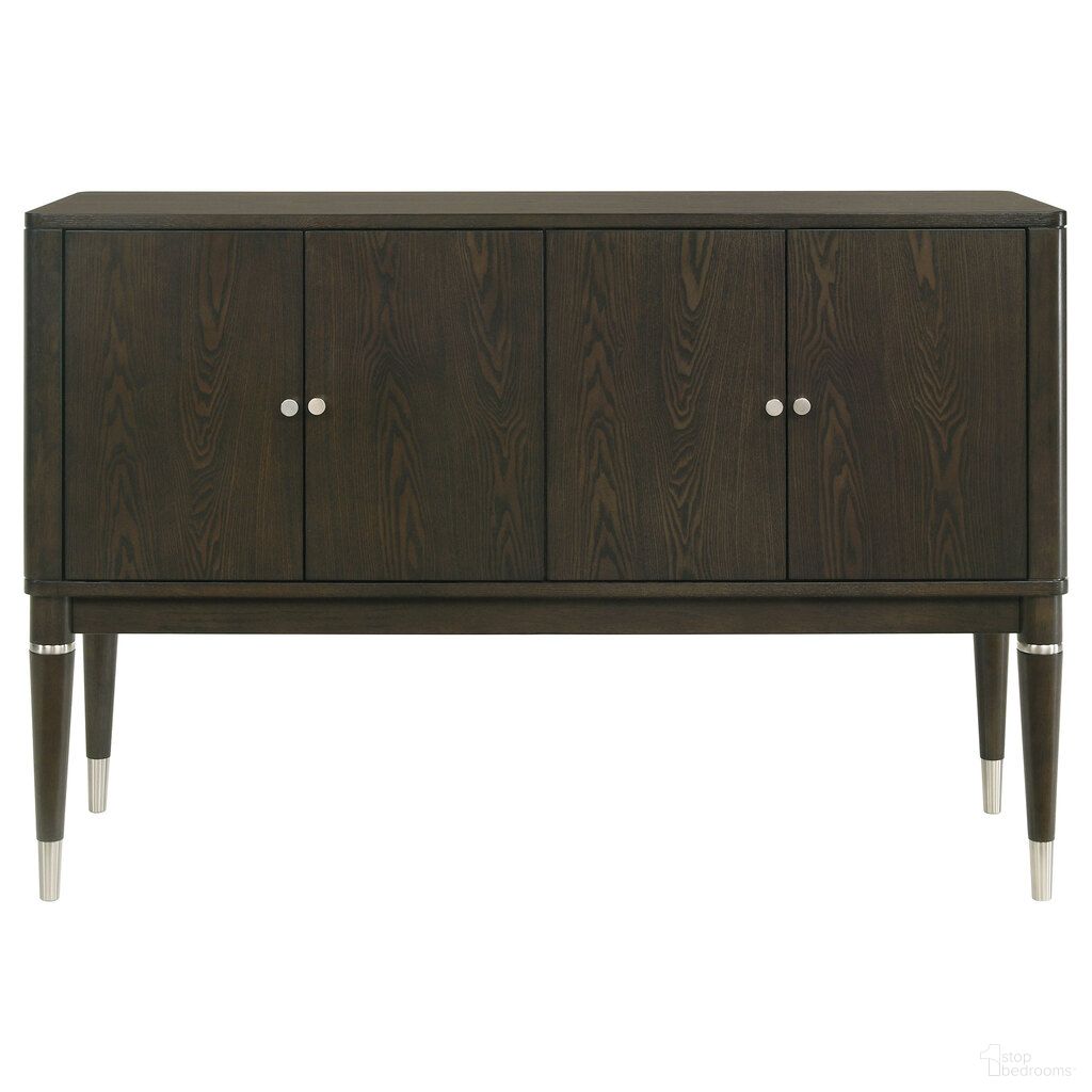 The appearance of Reseda 4-Door Dining Sideboard Server with Shelves In Ash Brown designed by Coaster in the modern / contemporary interior design. This ash brown piece of furniture was selected by 1StopBedrooms from Reseda Collection to add a touch of cosiness and style into your home. Sku: 193675. Material: MDF.