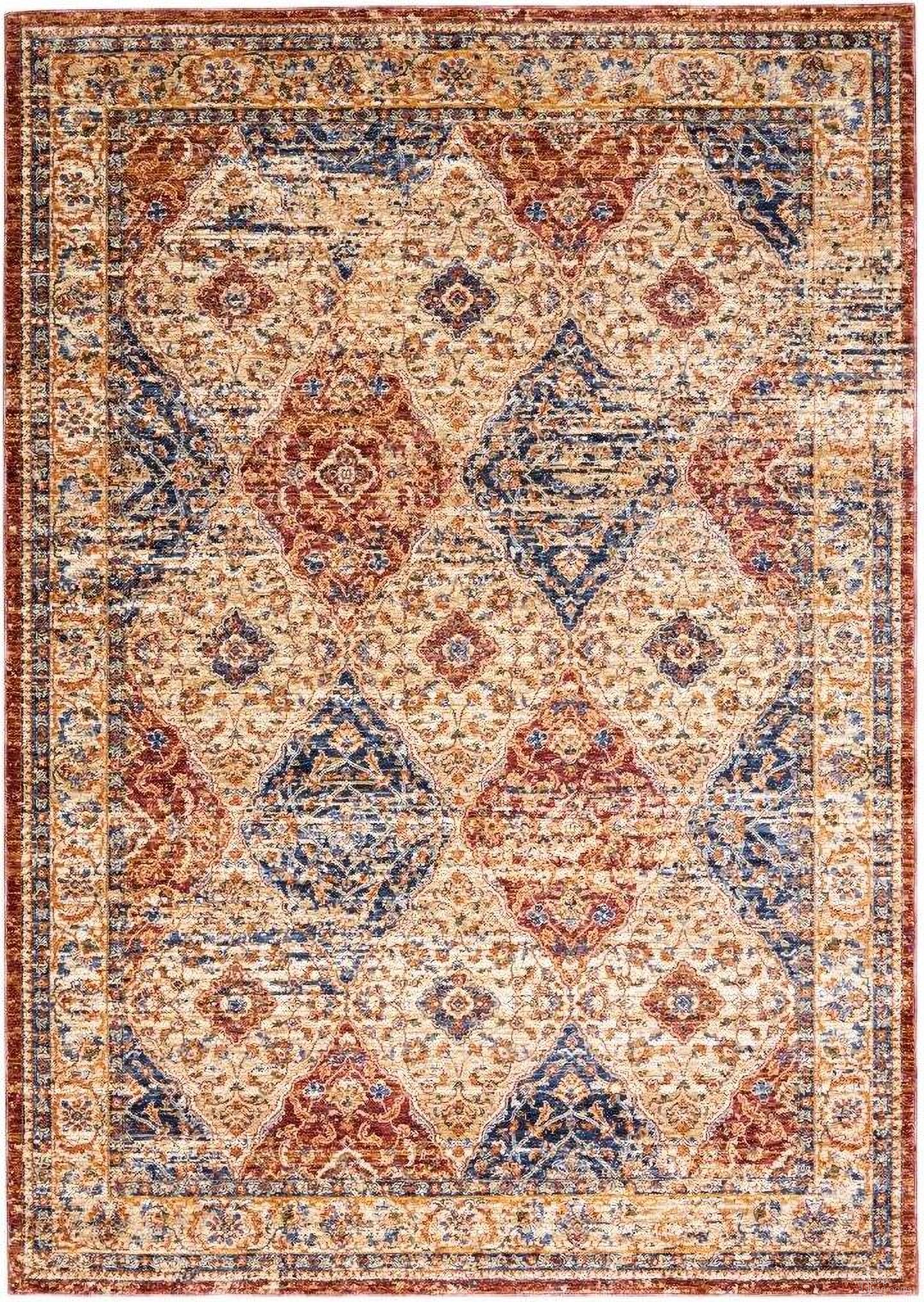 The appearance of Reseda Multicolor 8'3' x 11'6" Area Rug designed by Nourison in the traditional interior design. This multicolor piece of furniture  was selected by 1StopBedrooms from Reseda Collection to add a touch of cosiness and style into your home. Sku: 99446176738. Material: Polyester.