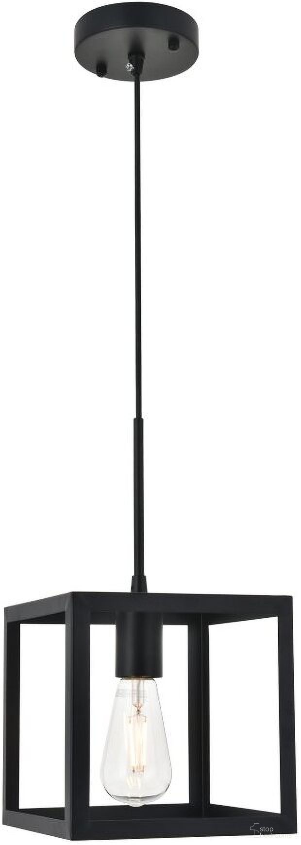 Resolute 1 Light Black Pendant LD4063D8BK