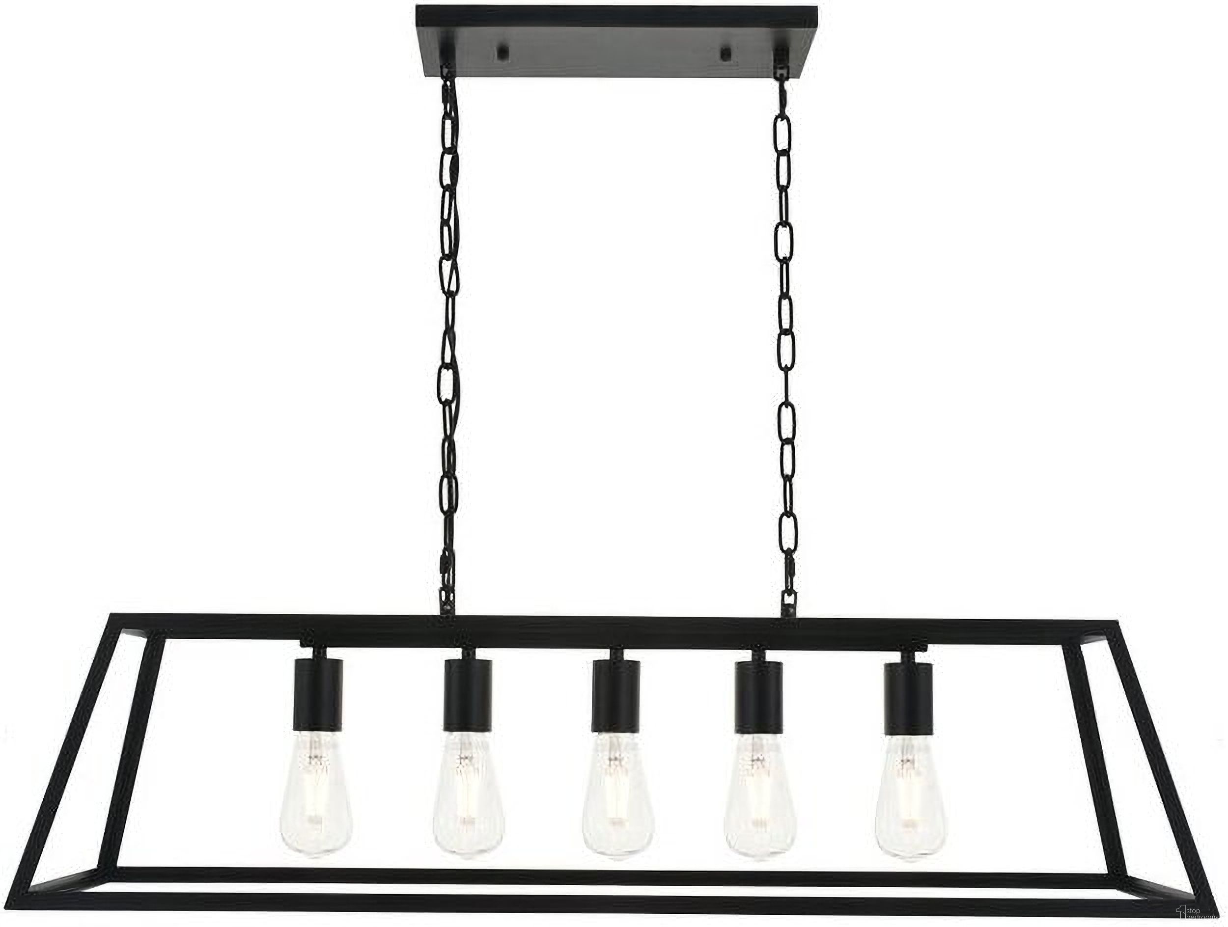 Resolute 5 Light Black Pendant LD4061D38BK