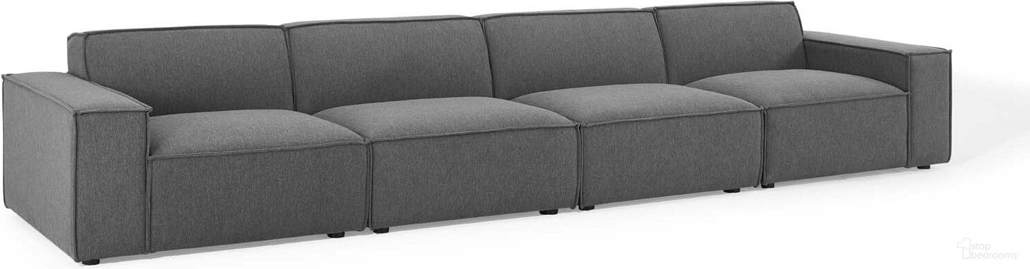 Restore 4-Piece Sectional Sofa In Charcoal EEI-4114-CHA
