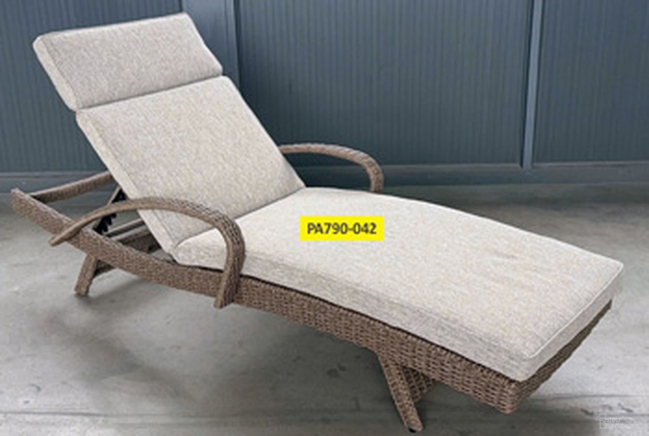 Revare Beach Chaise Seat Cushion In Beige