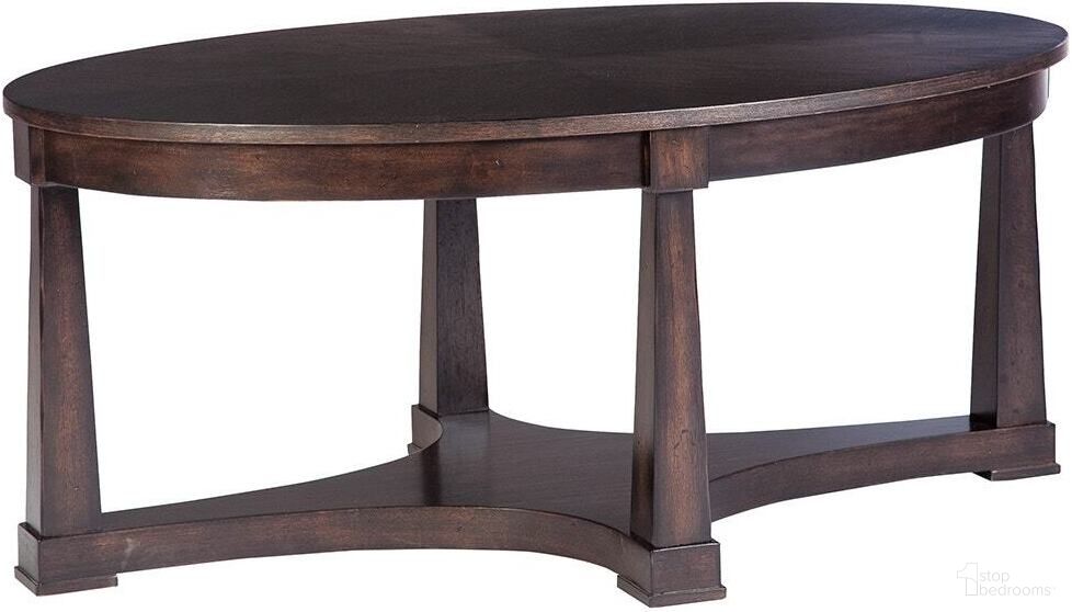 Revelation Oval Cocktail Table In Graphite
